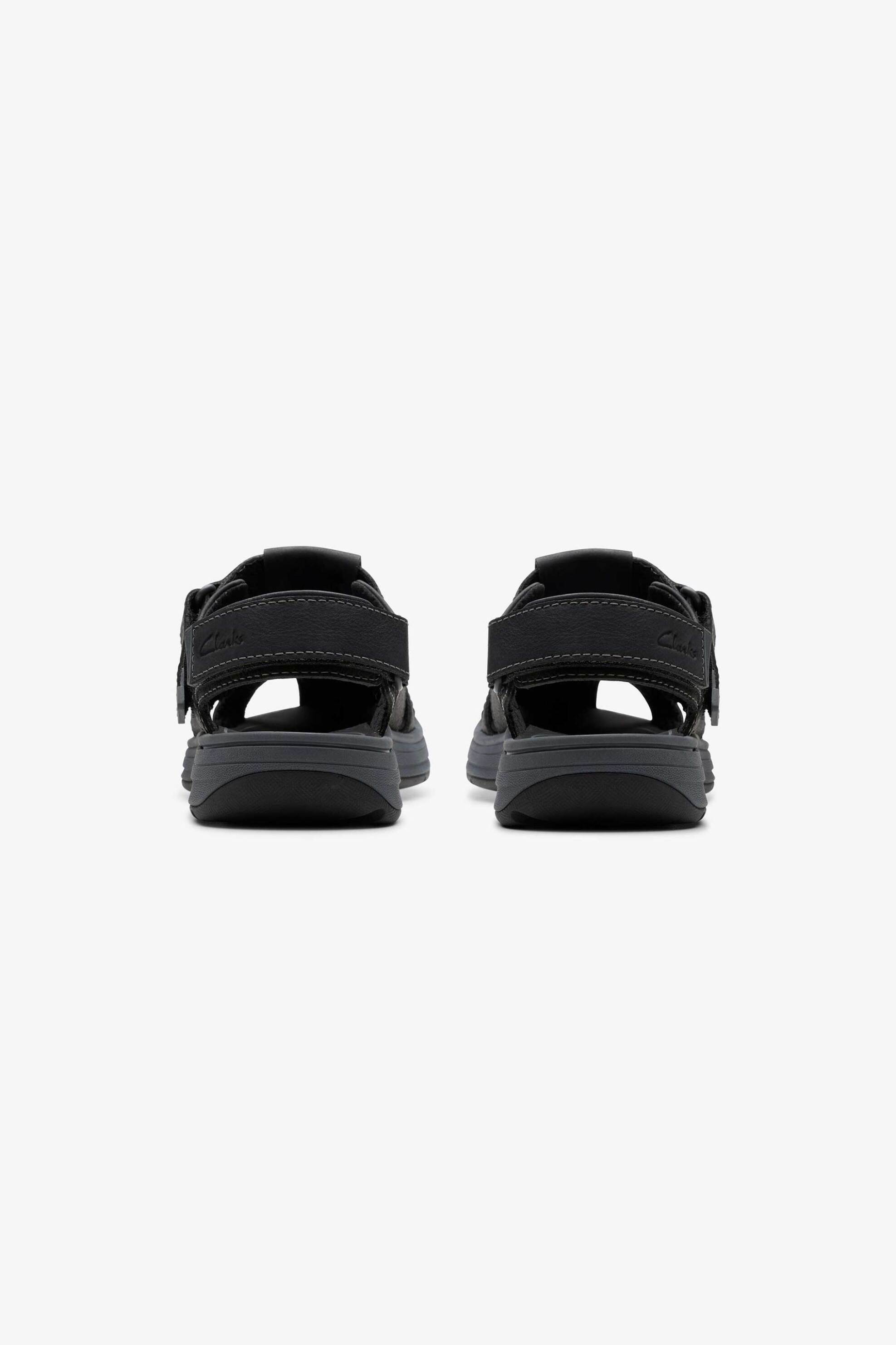Clarks Ανδρικά Δερμάτινα Σανδάλια Saltway Cove&Apos - 26176899 Μαύρο