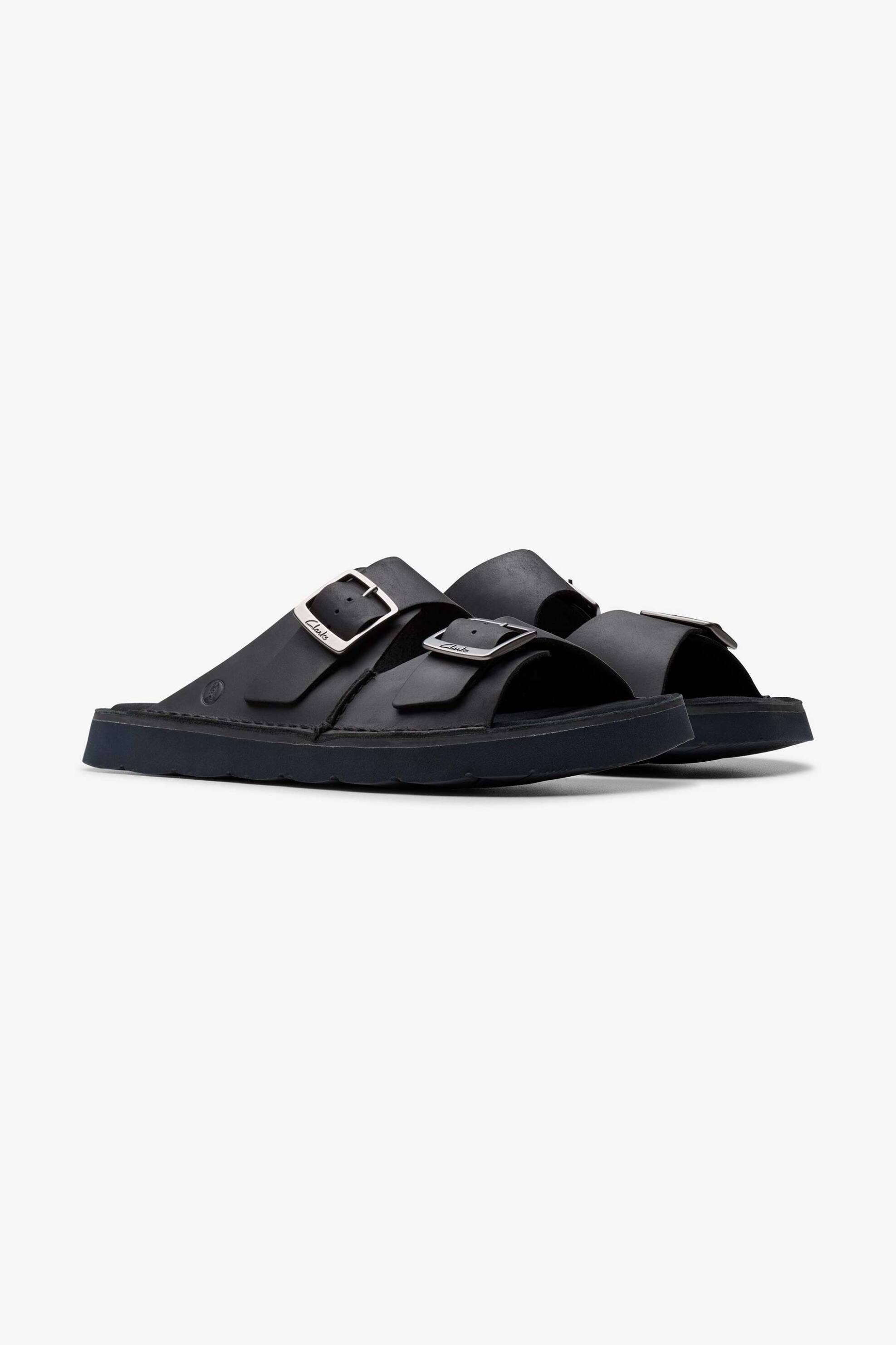 Clarks ανδρικά δερμάτινα σανδάλια "Solsbury Strap" - 26180885 Μαύρο φωτογραφία