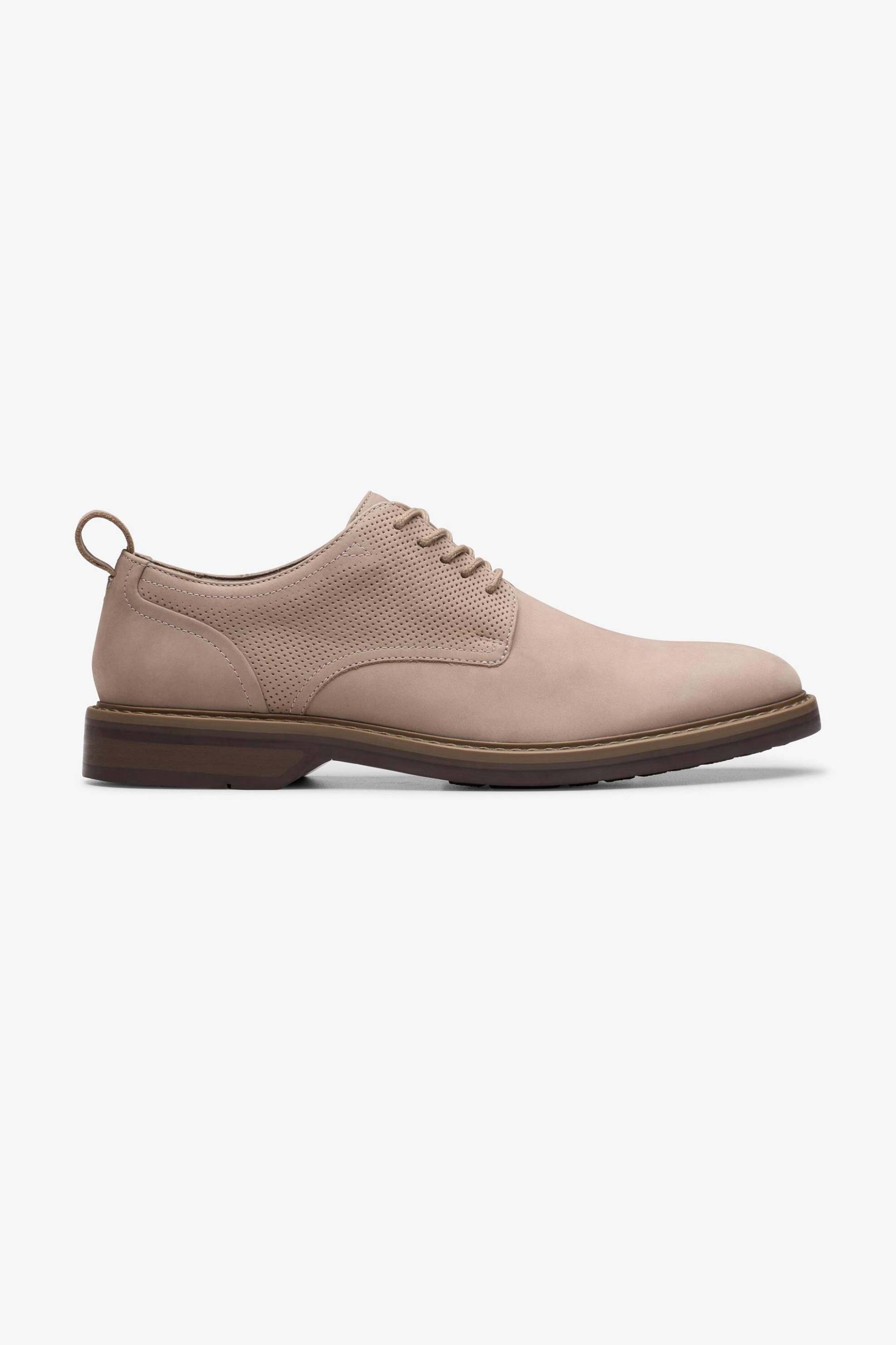 Clarks ανδρικά nubuck παπούτσια oxford "Aldwin" - 26181268 Γκρι