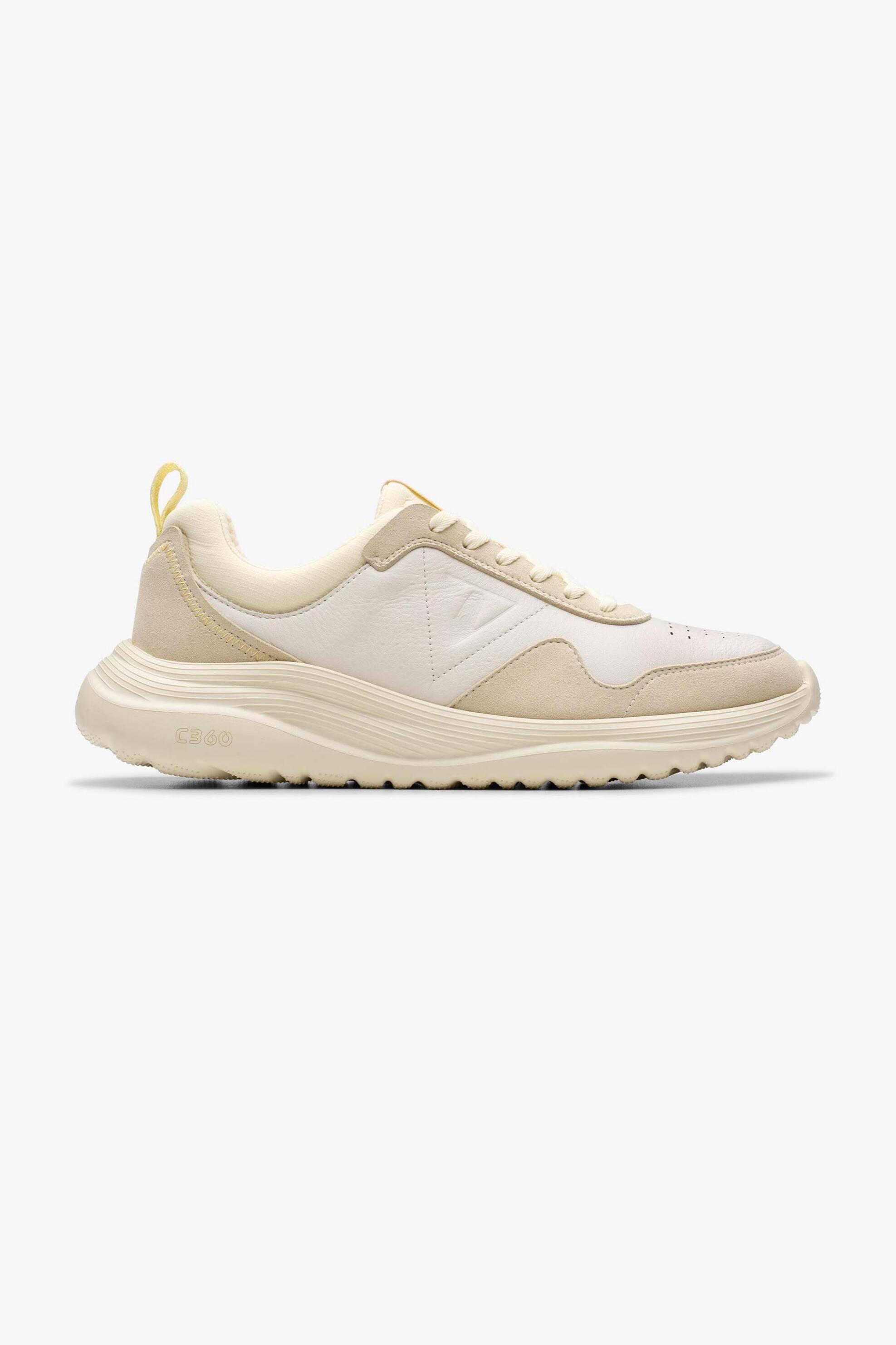 Clarks ανδρικά δερμάτινα sneakers "Lt 360" - 26181636 Λευκό