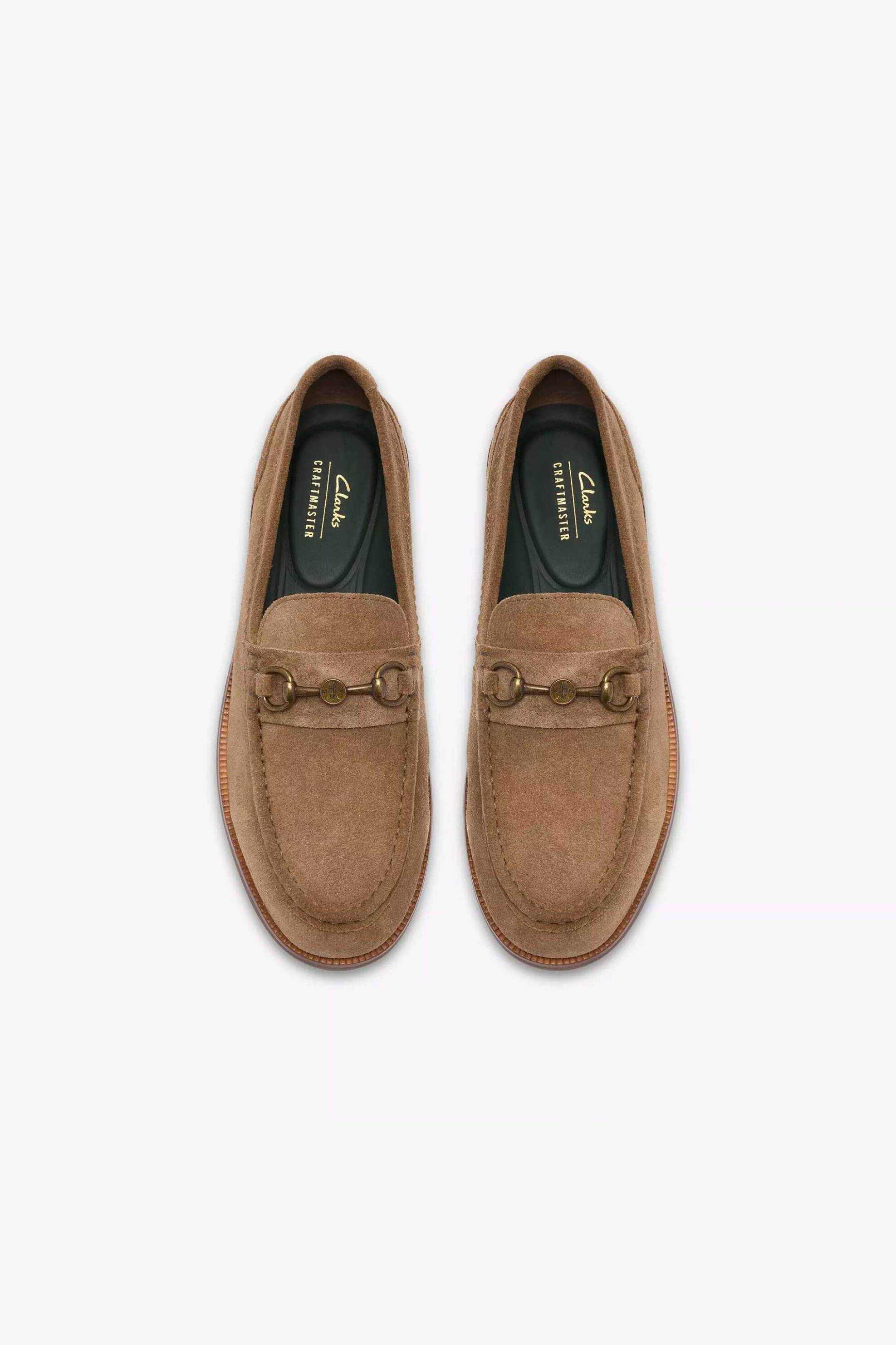 Clarks Ανδρικά Suede Loafers Craft James Lt - 26186186 Καμηλό