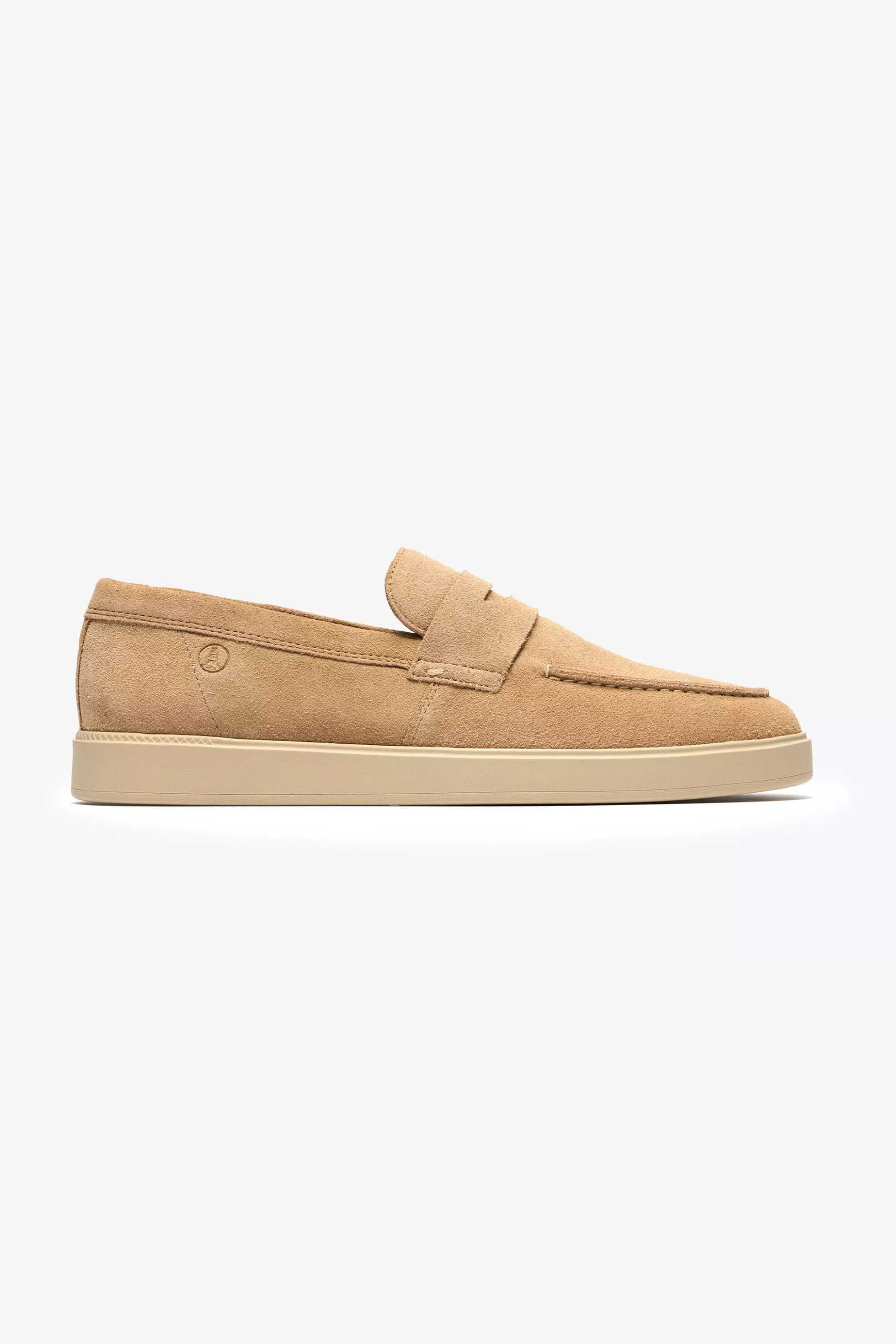 Clarks ανδρικά suede loafers "Lockford Easy" - 26186190 Καμηλό