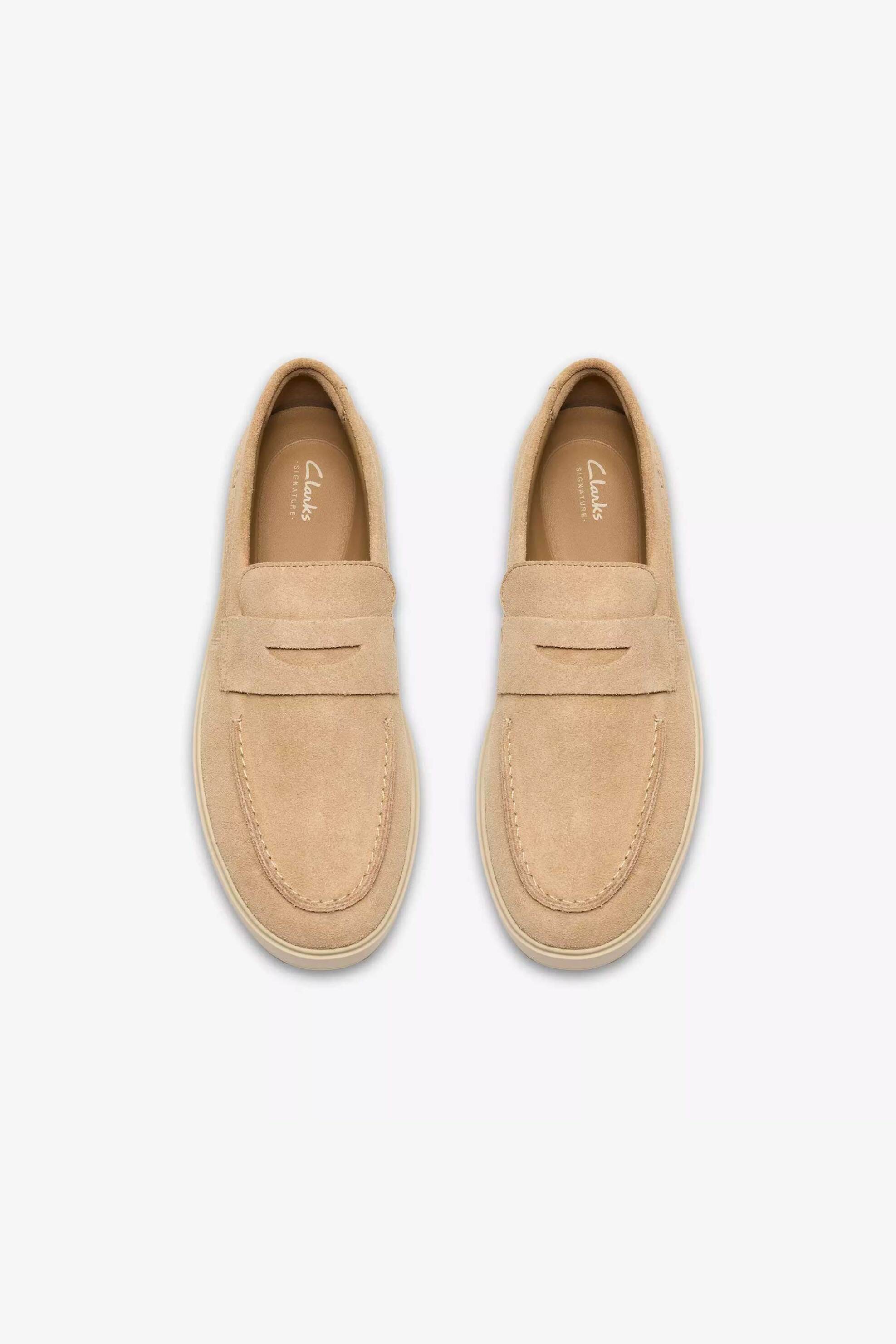 Clarks Ανδρικά Suede Loafers Lockford Easy - 26186190 Καμηλό