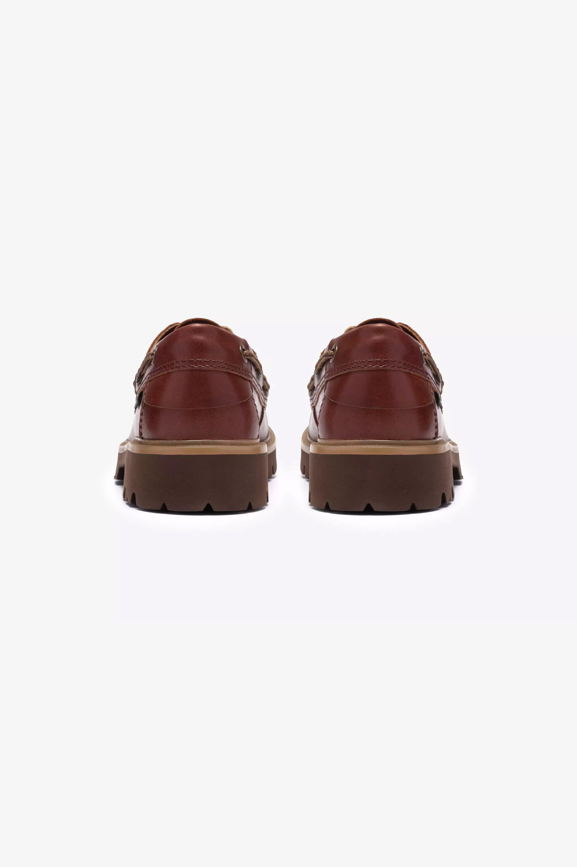 Clarks ανδρικά δερμάτινα boat shoes "Cleyhill Boat" - 26186176 Καφέ φωτογραφία