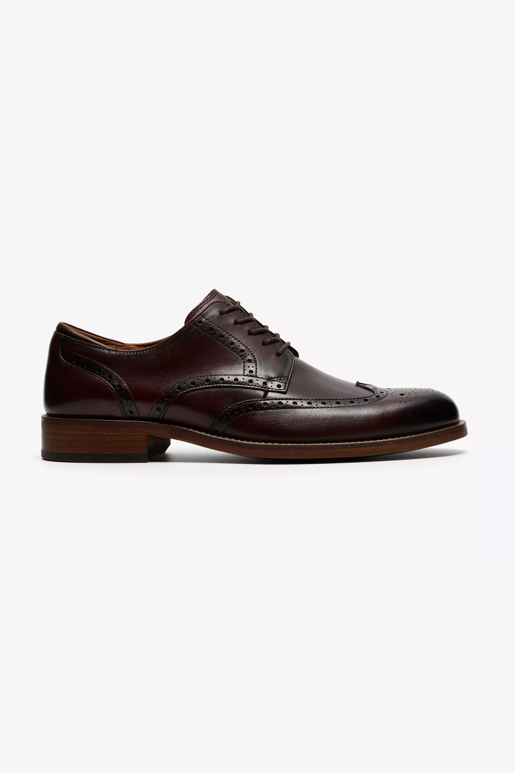 Clarks ανδρικά δερμάτινα παπούτσια Oxford "Craft Remi Tip" - 26186393 Καφέ