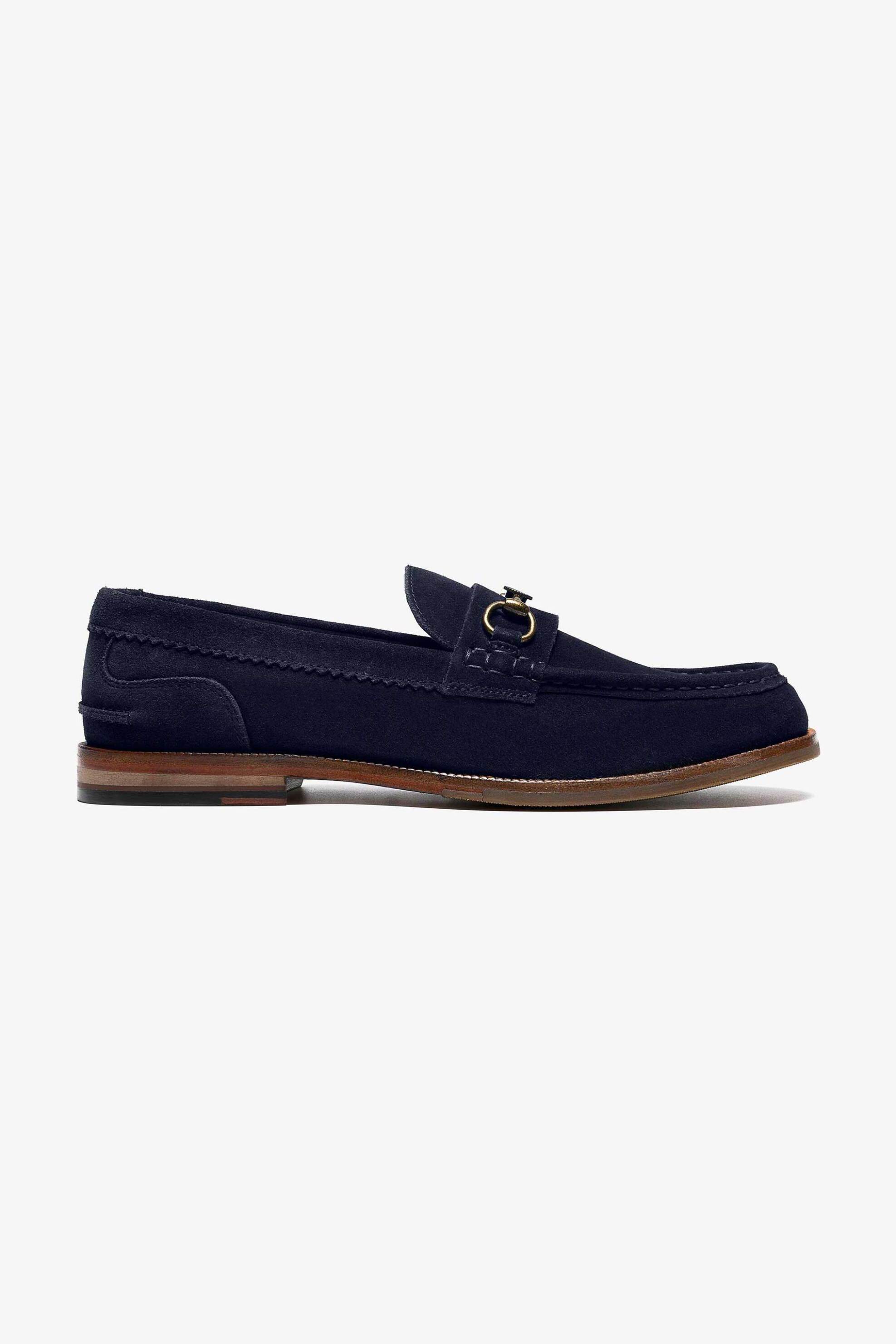 Clarks ανδρικά suede loafers "Craft James LT" - 26186183 Μπλε Σκούρο