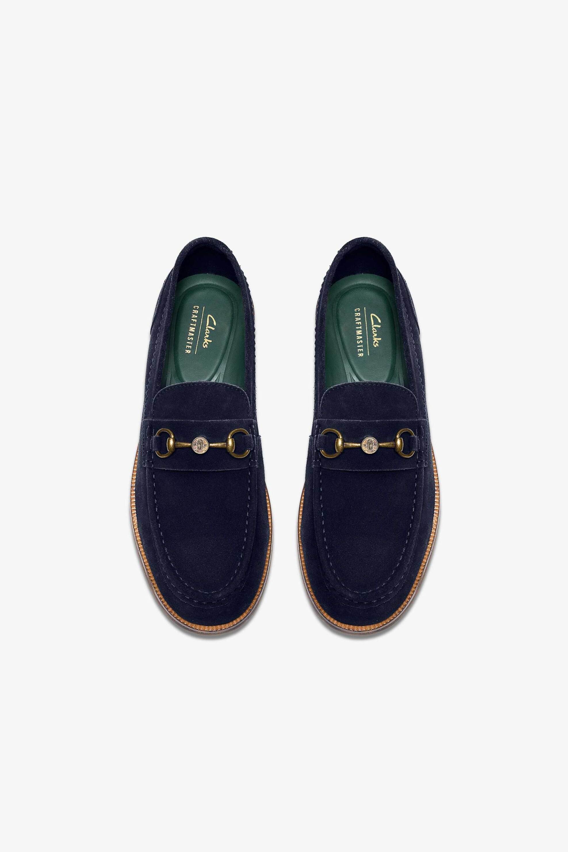 Clarks Ανδρικά Suede Loafers Craft James Lt - 26186183 Μπλε Σκούρο