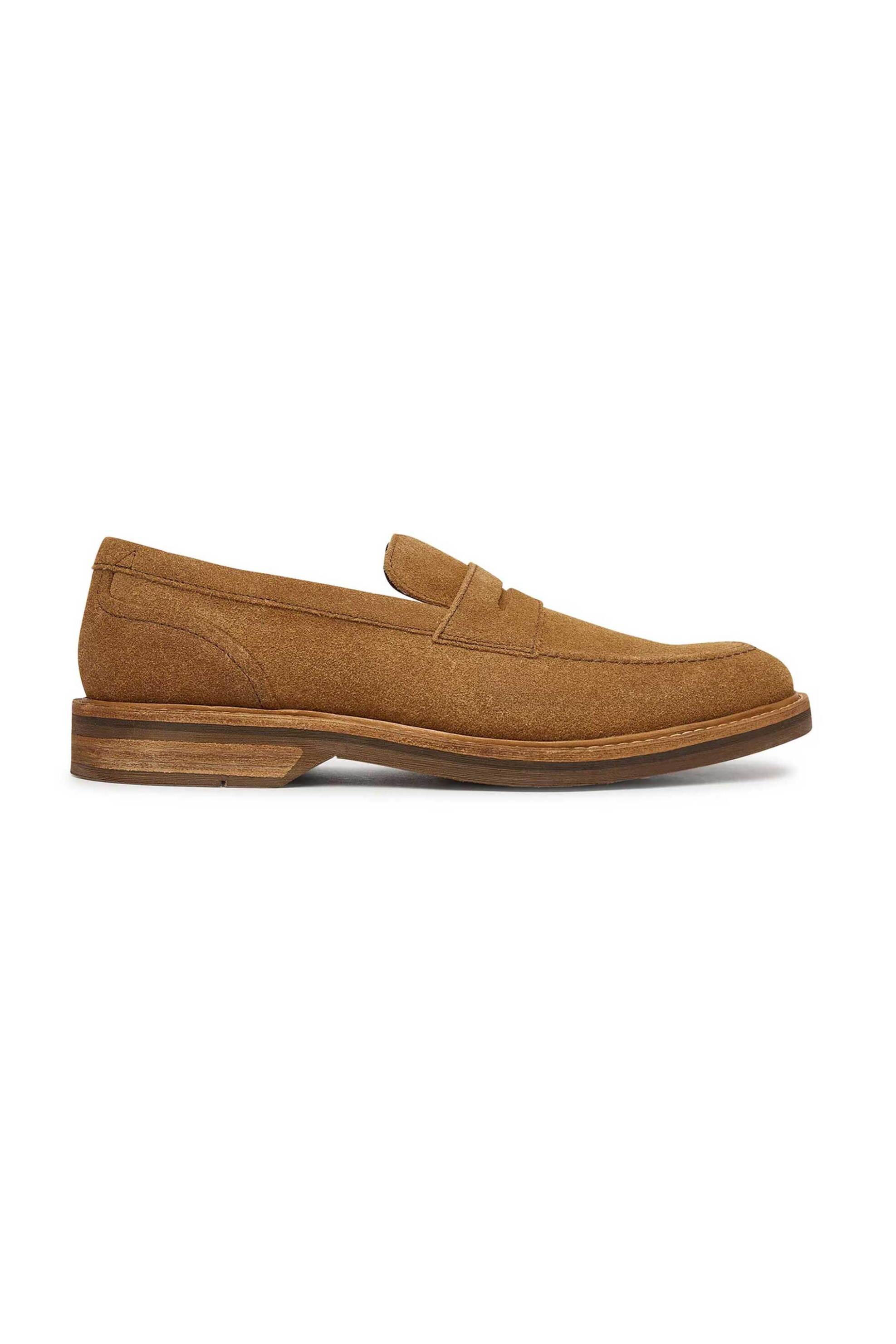 Clarks ανδρικά suede loafers ''Aldwin Step'' - 26186450 Μουσταρδί