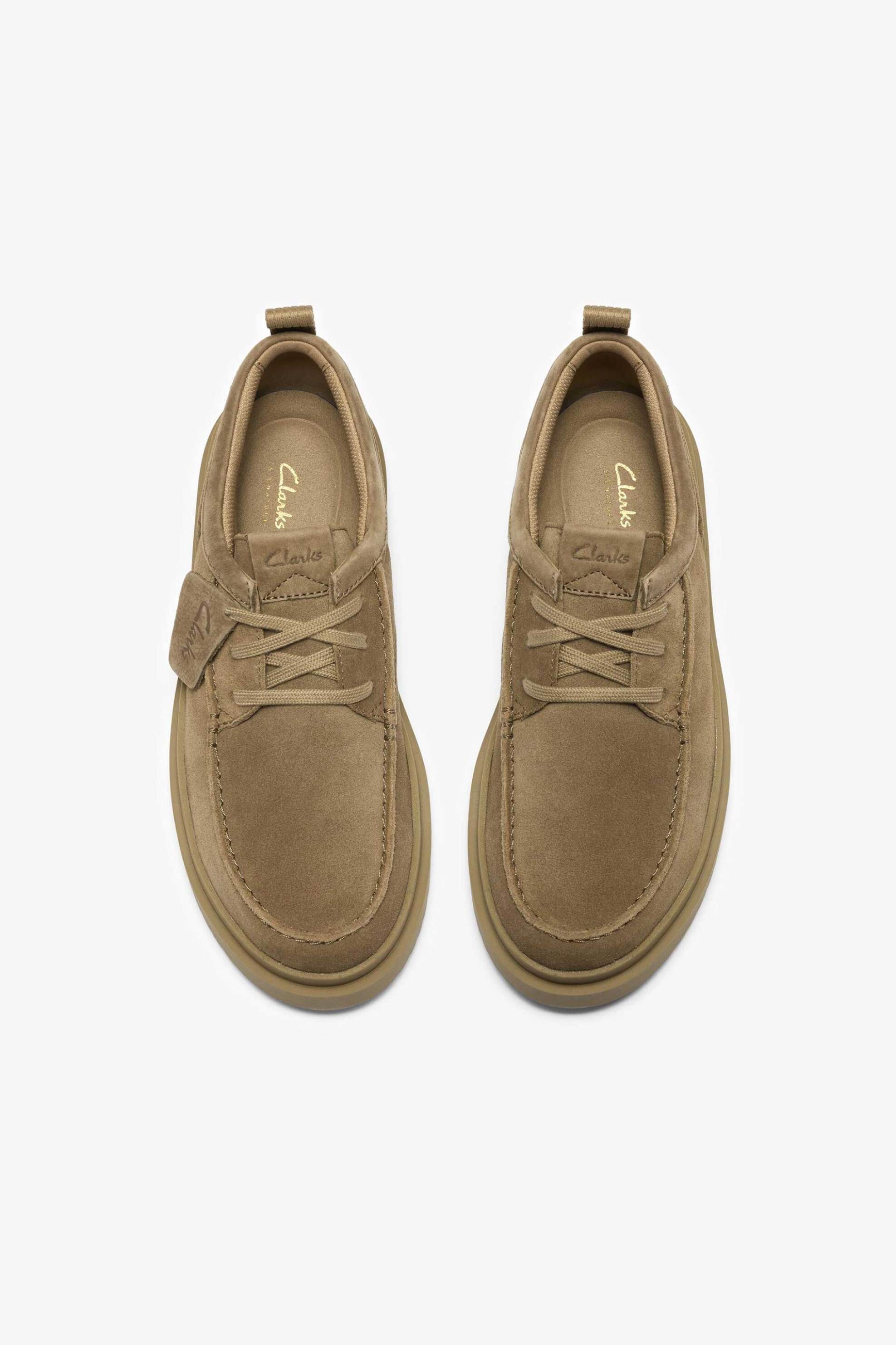 Clarks Ανδρικά Suede Sneakers Polden Moc - 26186452 Καμηλό