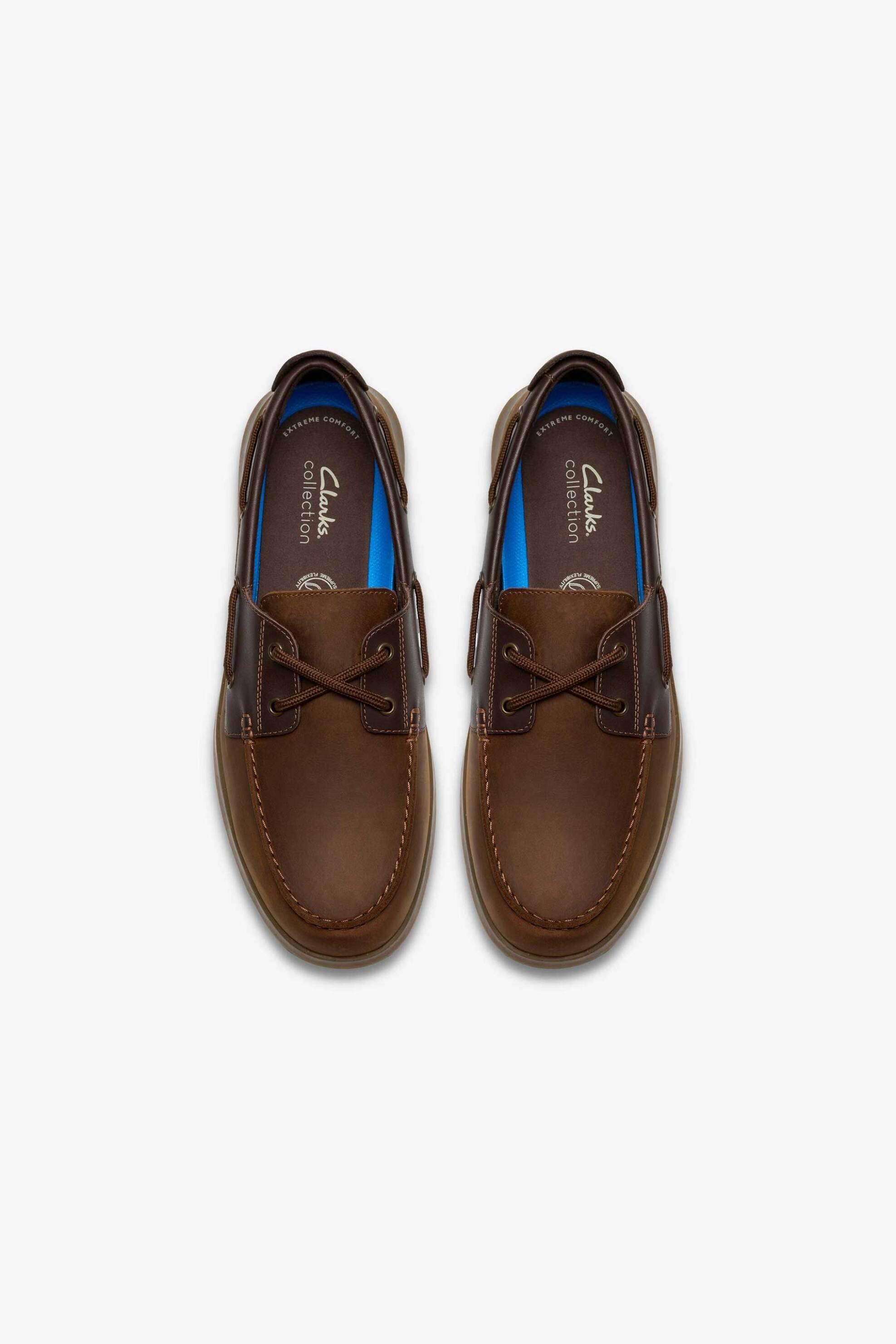 Clarks Ανδρικά Nubuck Boat Shoes Flexway 2 Eye - 26187414 Καφέ