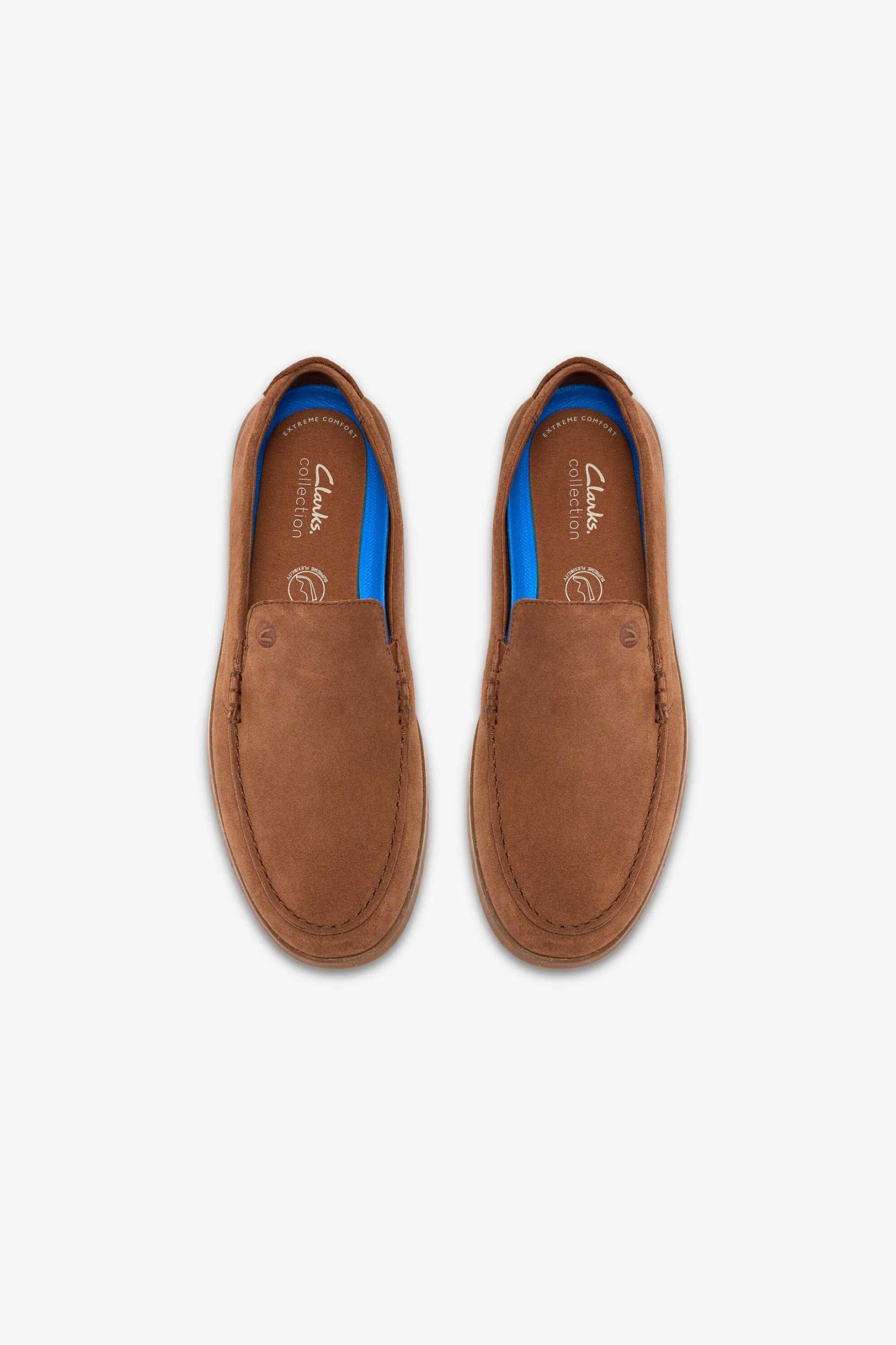 Clarks Ανδρικά Suede Loafers Flexway Step - 26187417 Καφέ