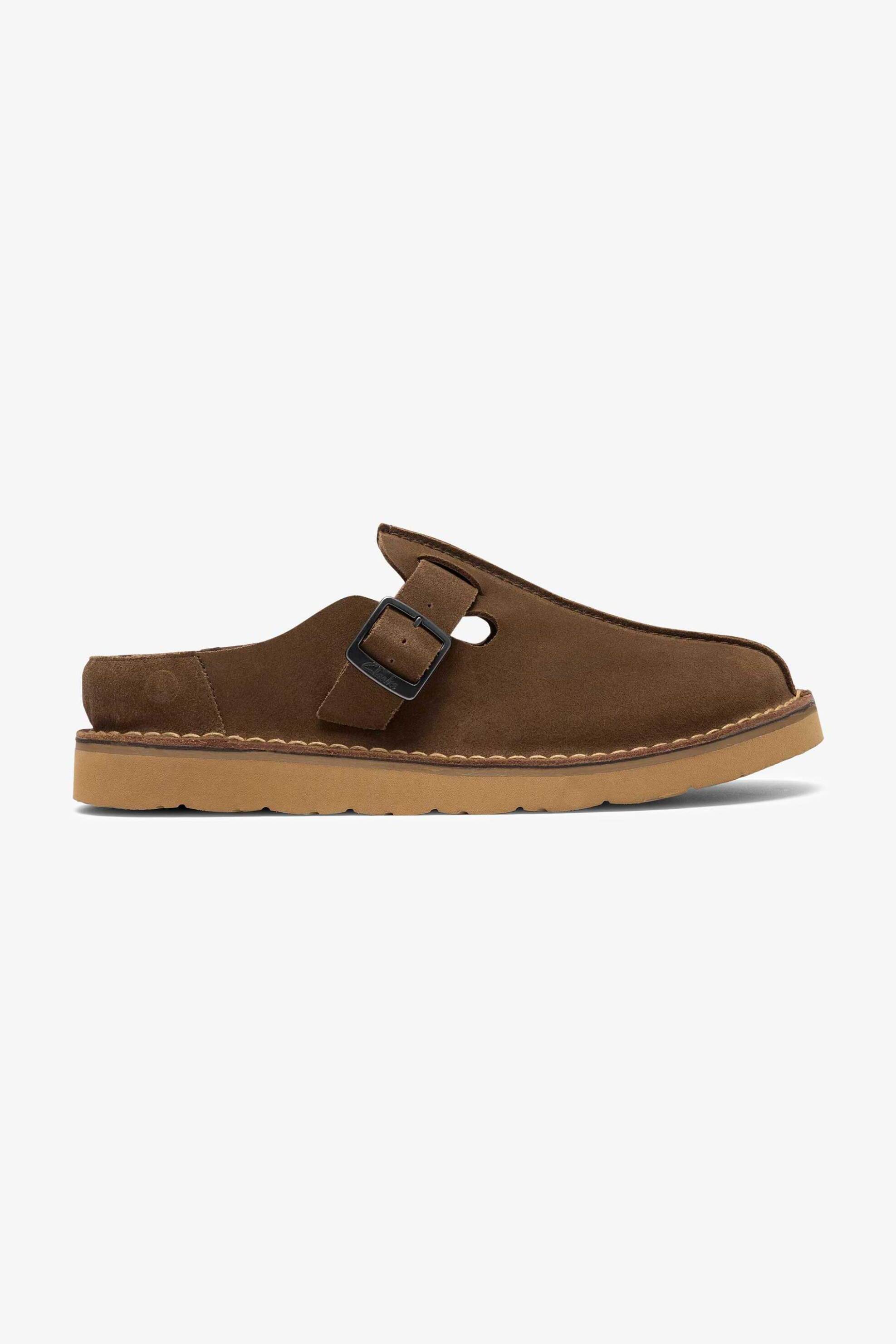 Clarks ανδρικά suede σανδάλια "Solsbury Mule" - 26186616 Χακί