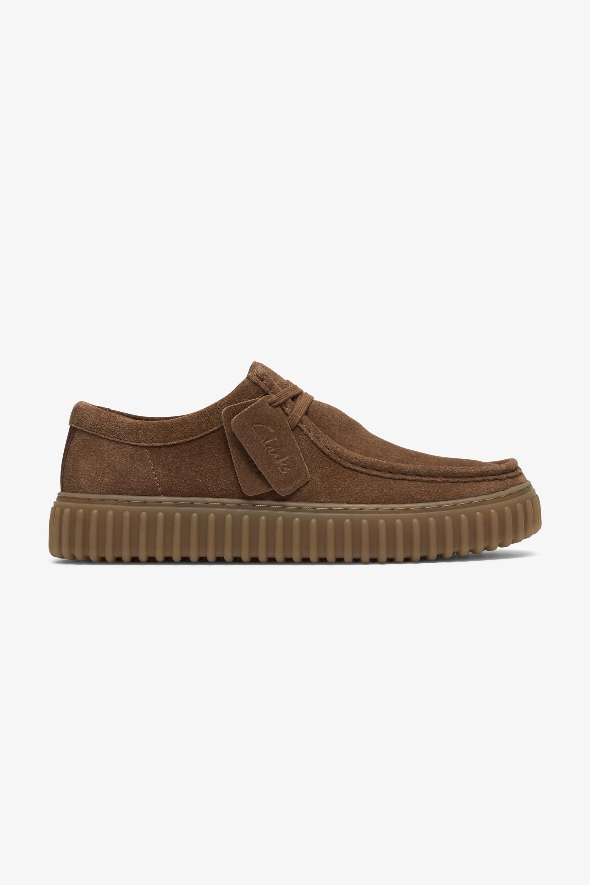 CLARKS Clarks ανδρίκα suede μοκασίνια ''Torhill Lo'' - 26187376 Ταμπά