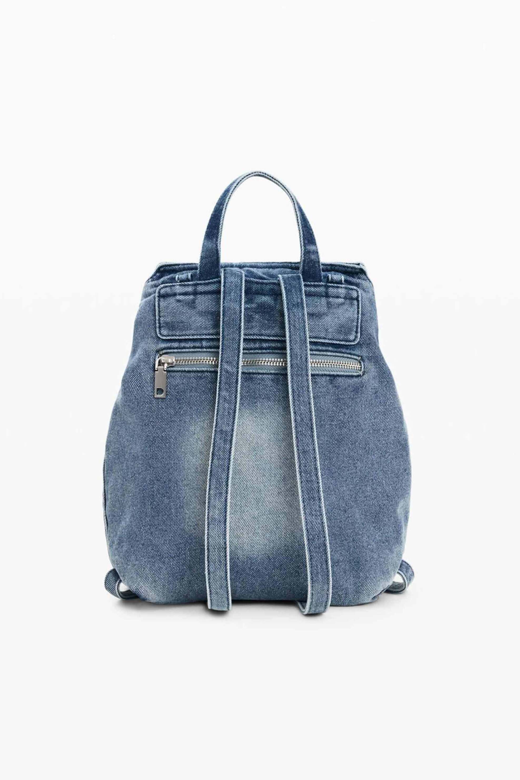 Desigual γυναικείο denim backpack με λογότυπο 