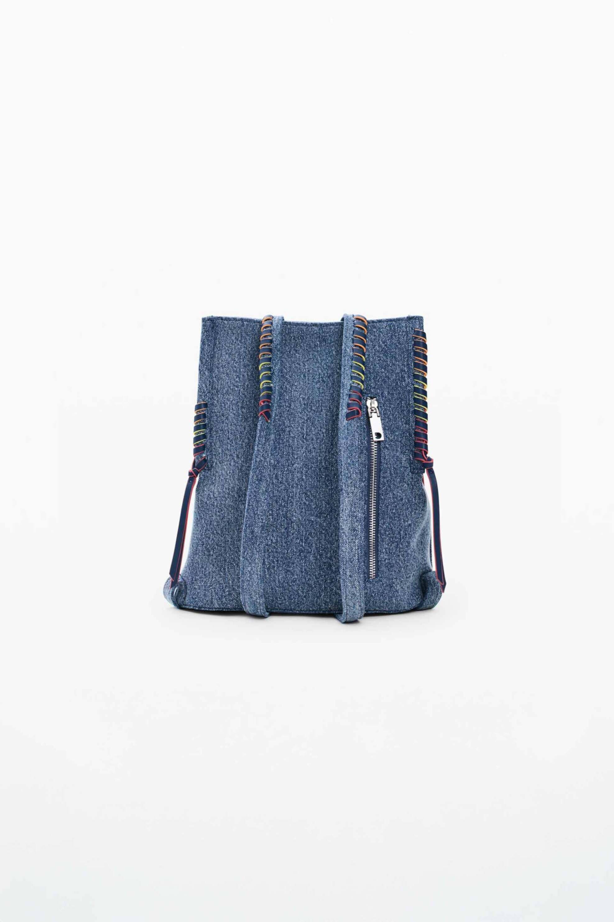 Desigual γυναικείο denim backpack με λογότυπο 