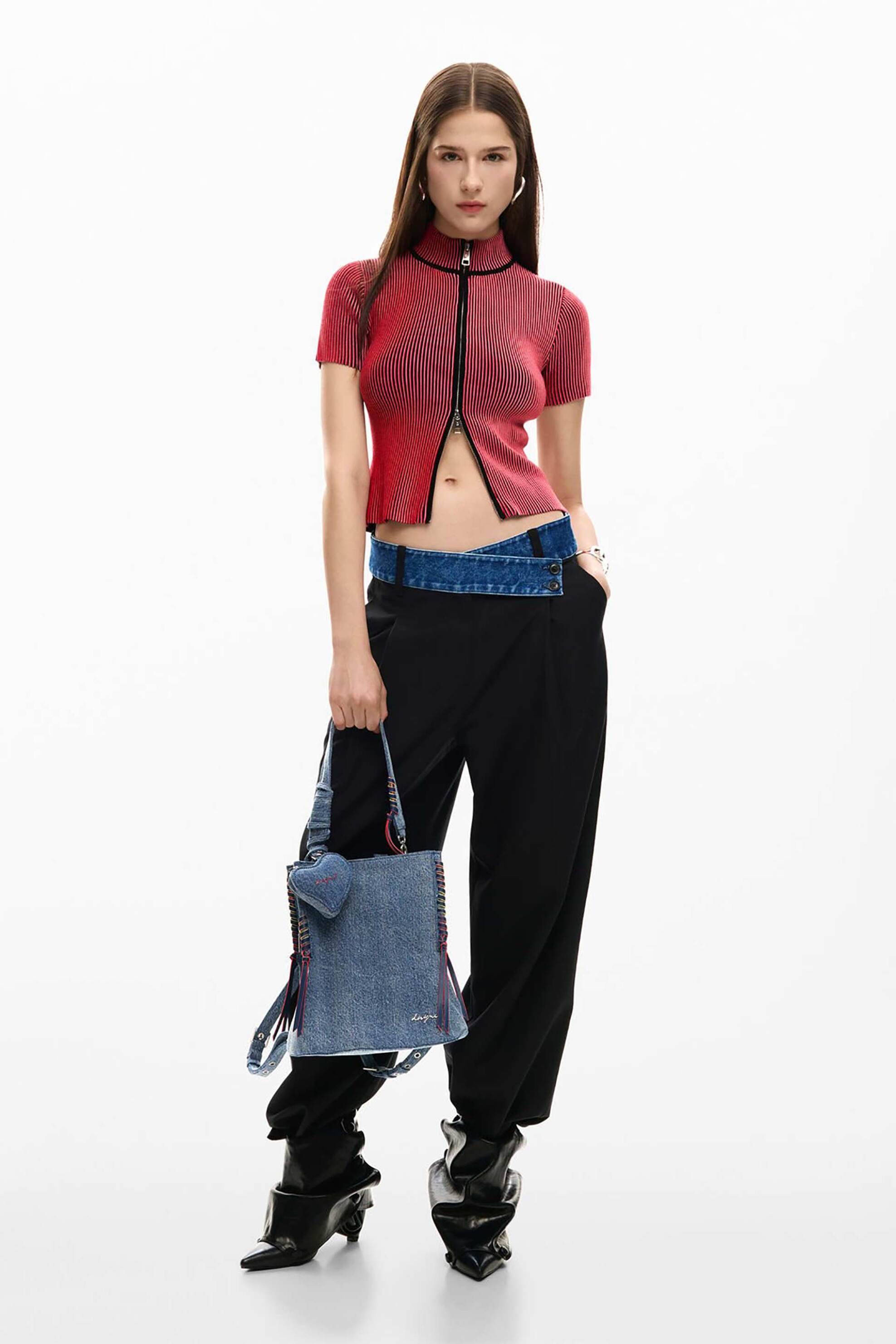 Desigual Γυναικείο Denim Backpack με Λογότυπο Torio - 26Sakd08 Blue