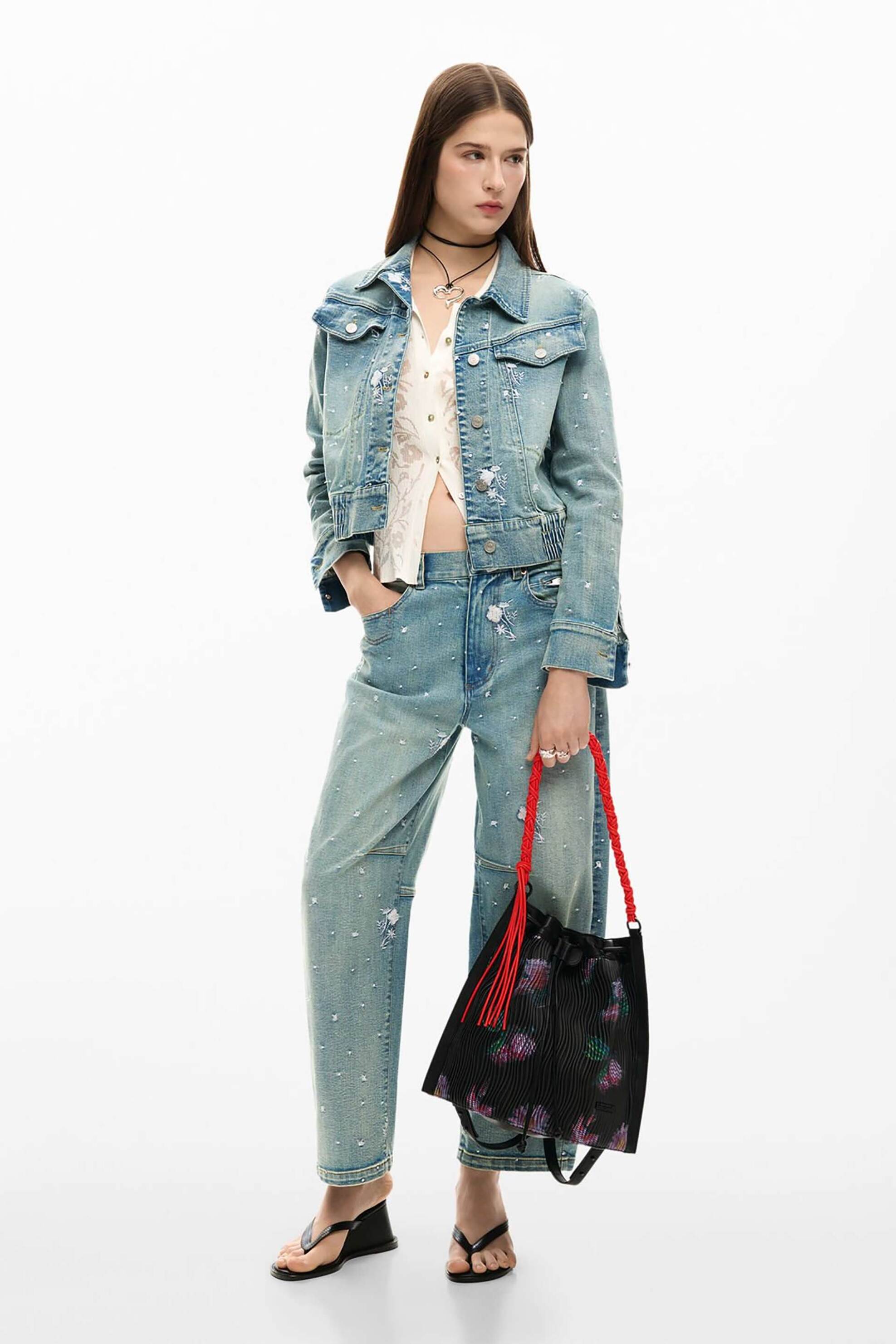 Desigual Γυναικείο Backpack με Floral Print Xenon - 26Sakp28 Μαύρο