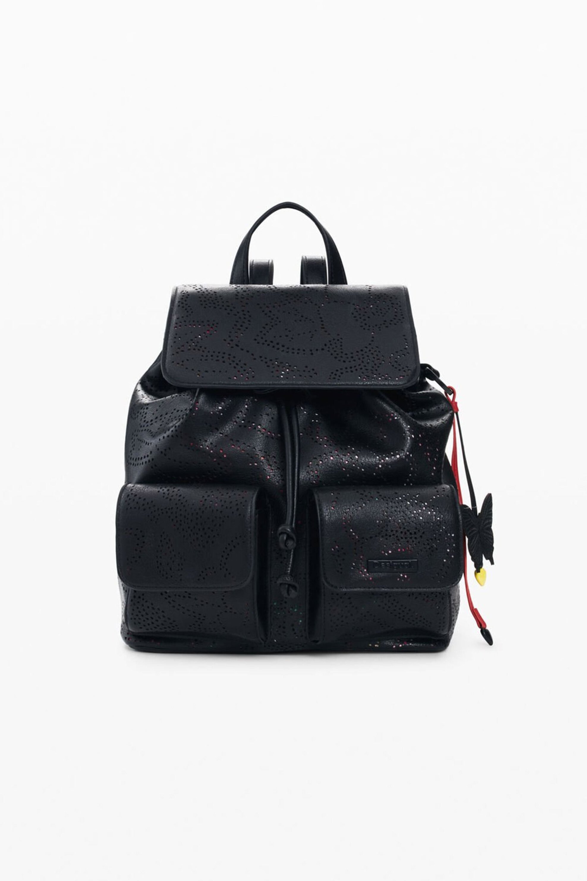 Desigual γυναικείο backpack με διάτρητο σχέδιο "Paladio" - 26SAKP30 Μαύρο