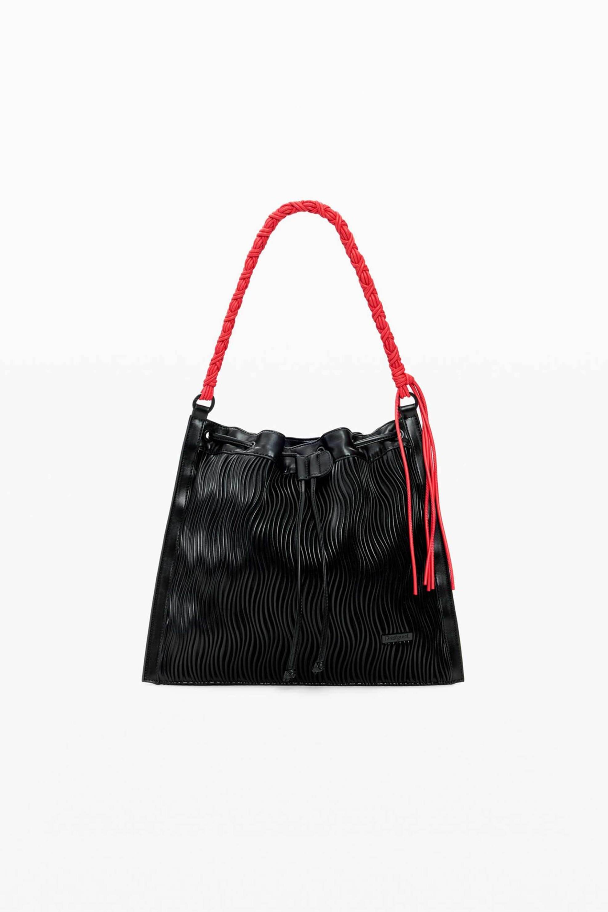 Desigual γυναικείο backpack με υφή δερμάτινου εφέ "Litio" - 26SAKP34 Μαύρο