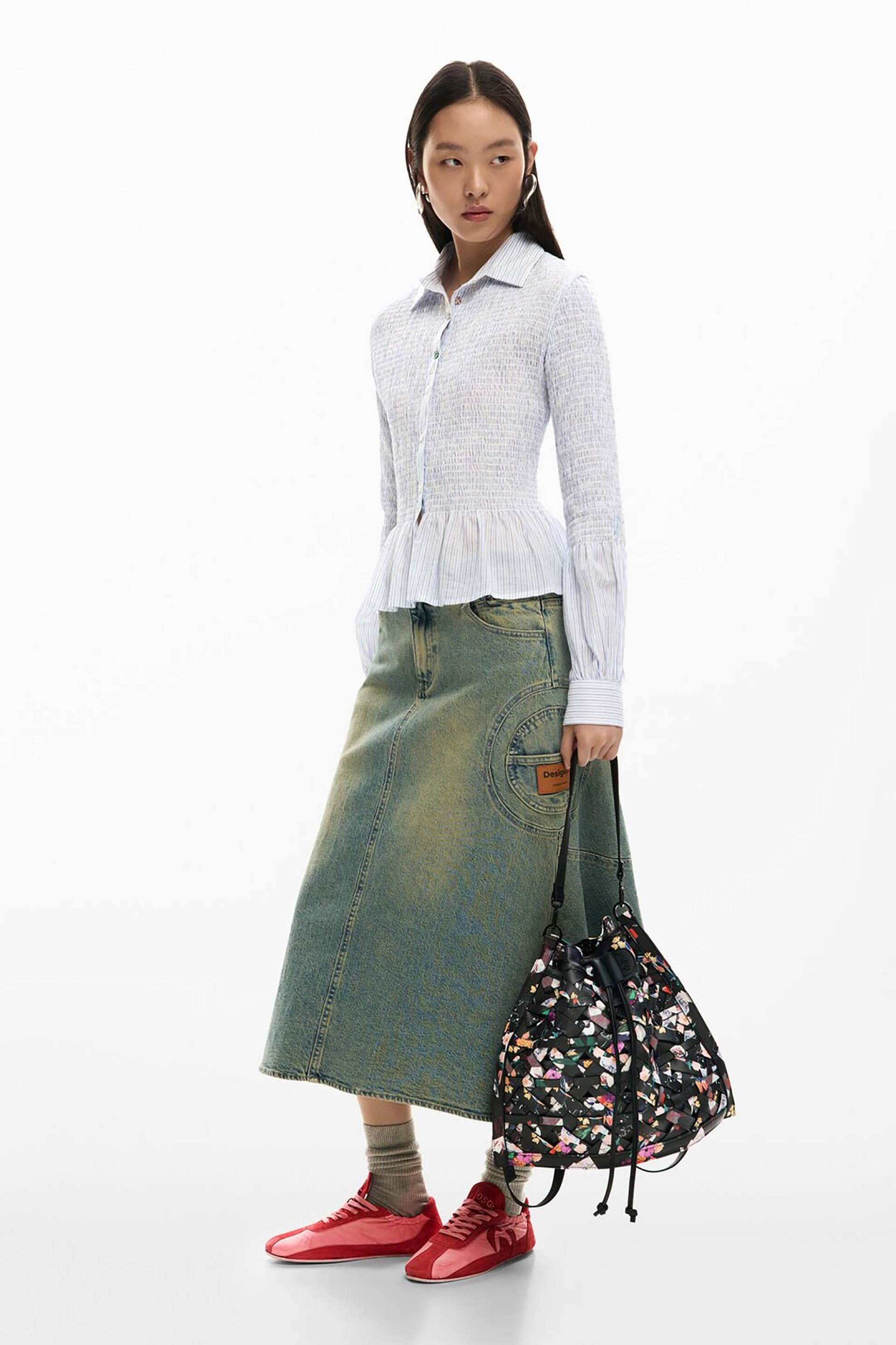 Desigual Γυναικείο Backpack με Floral Print Osmio - 26Sakp36 Μαύρο