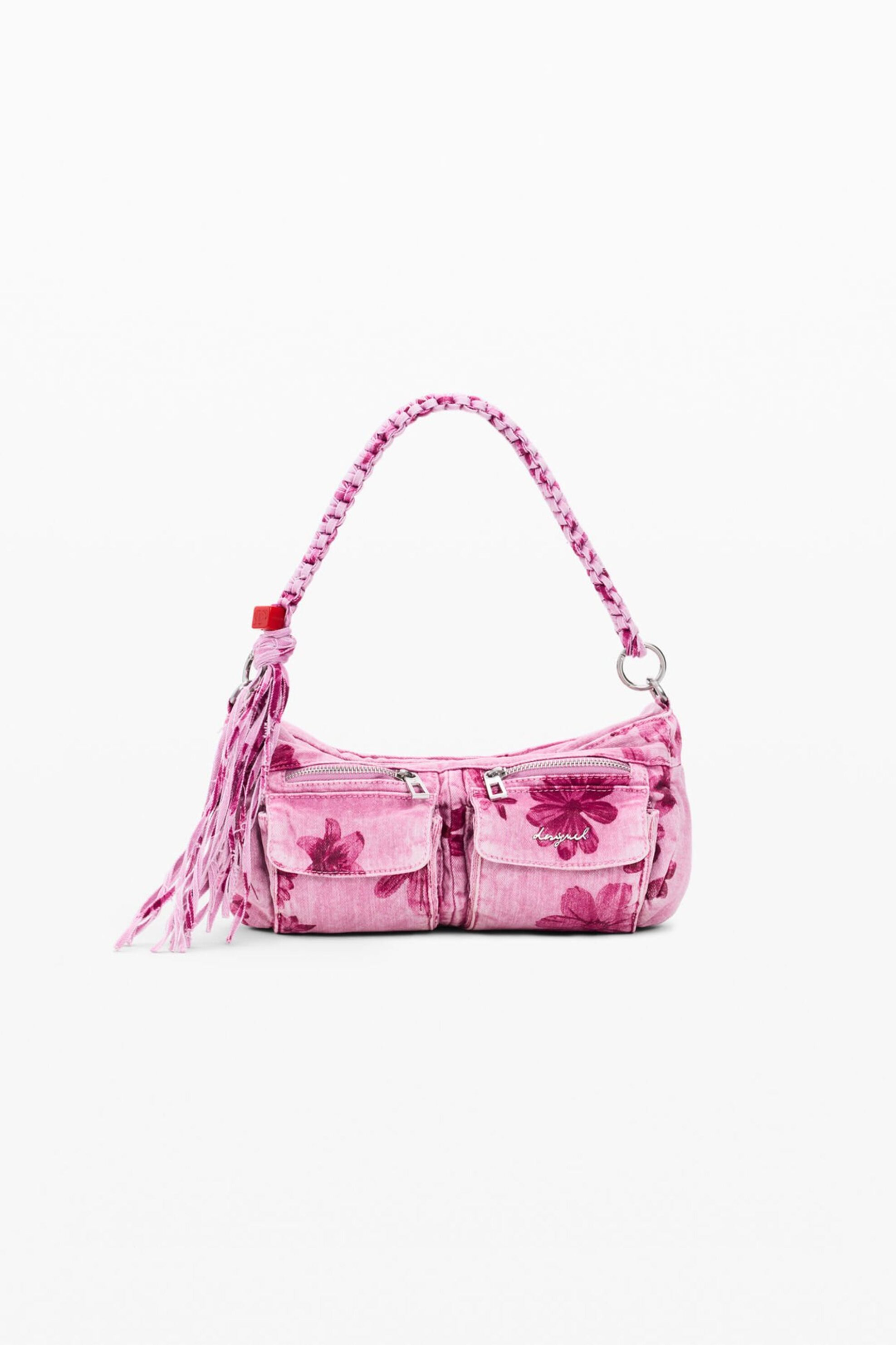 Desigual γυναικεία τσάντα ώμου denim "Margaritas" - 26SAXD29 Ροζ