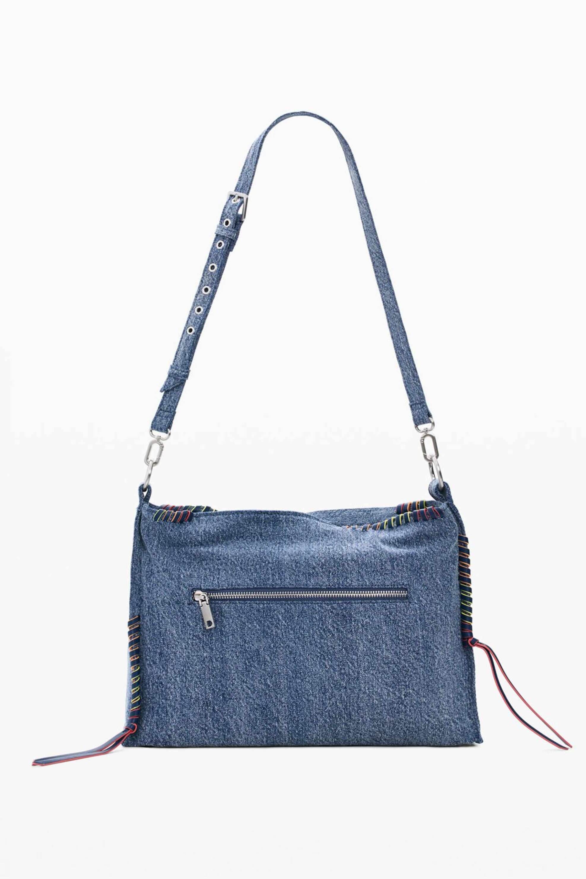 Desigual γυναικεία τσάντα ώμου denim 