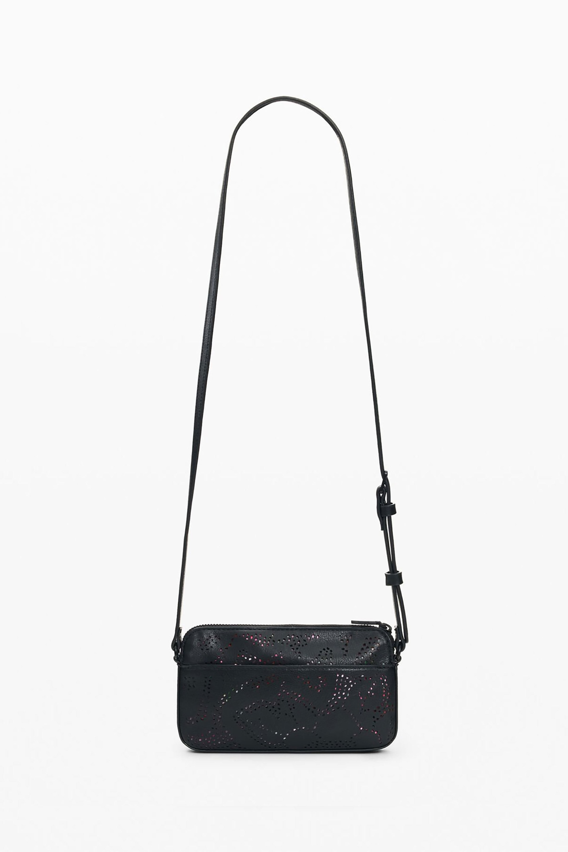 Desigual γυναικεία τσάντα crossbody με διάτρητο σχέδιο 