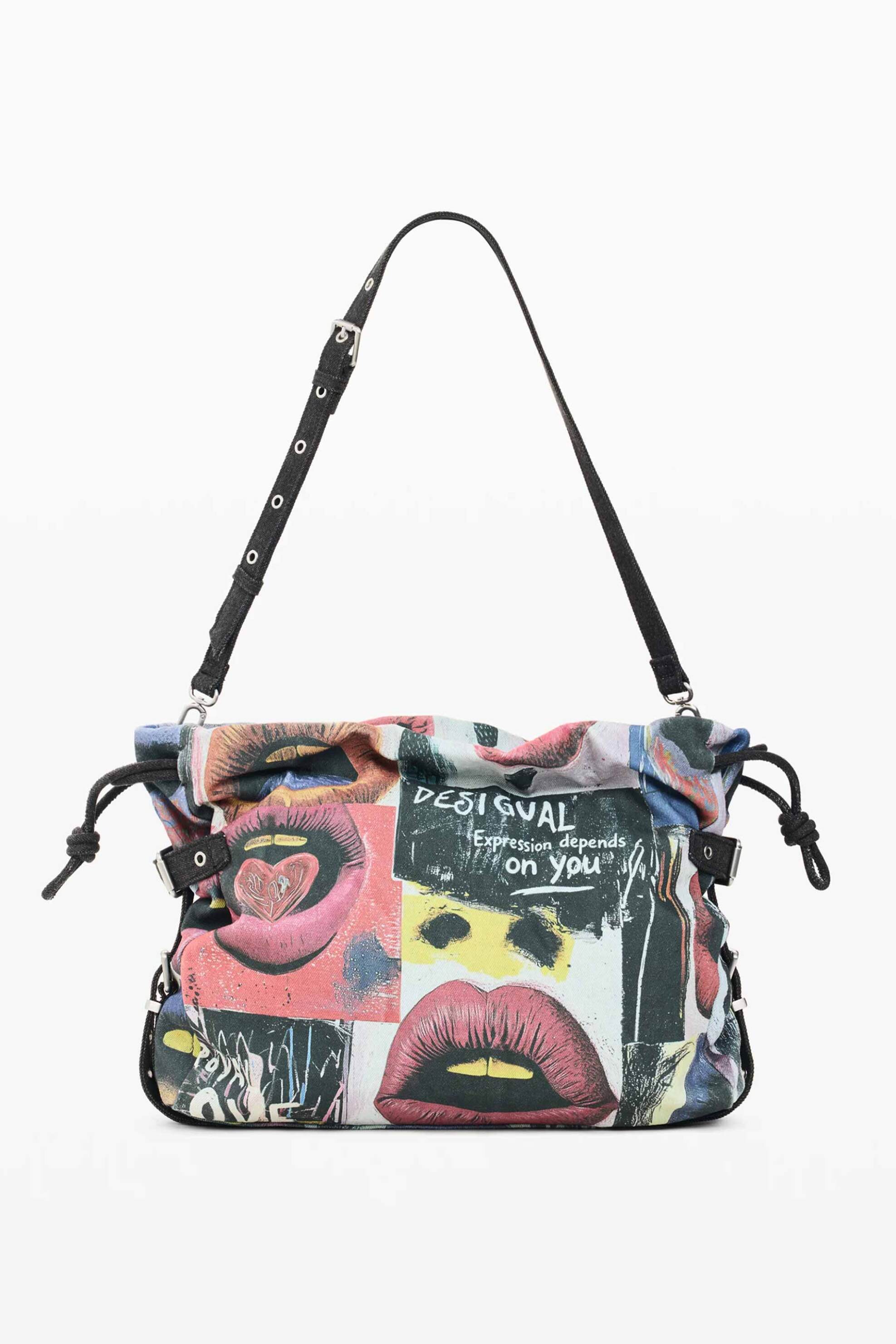 DESIGUAL Desigual γυναικεία τσάντα shopper "Graffiato" (Large) - 26WAXA36 Πολύχρωμο - 3