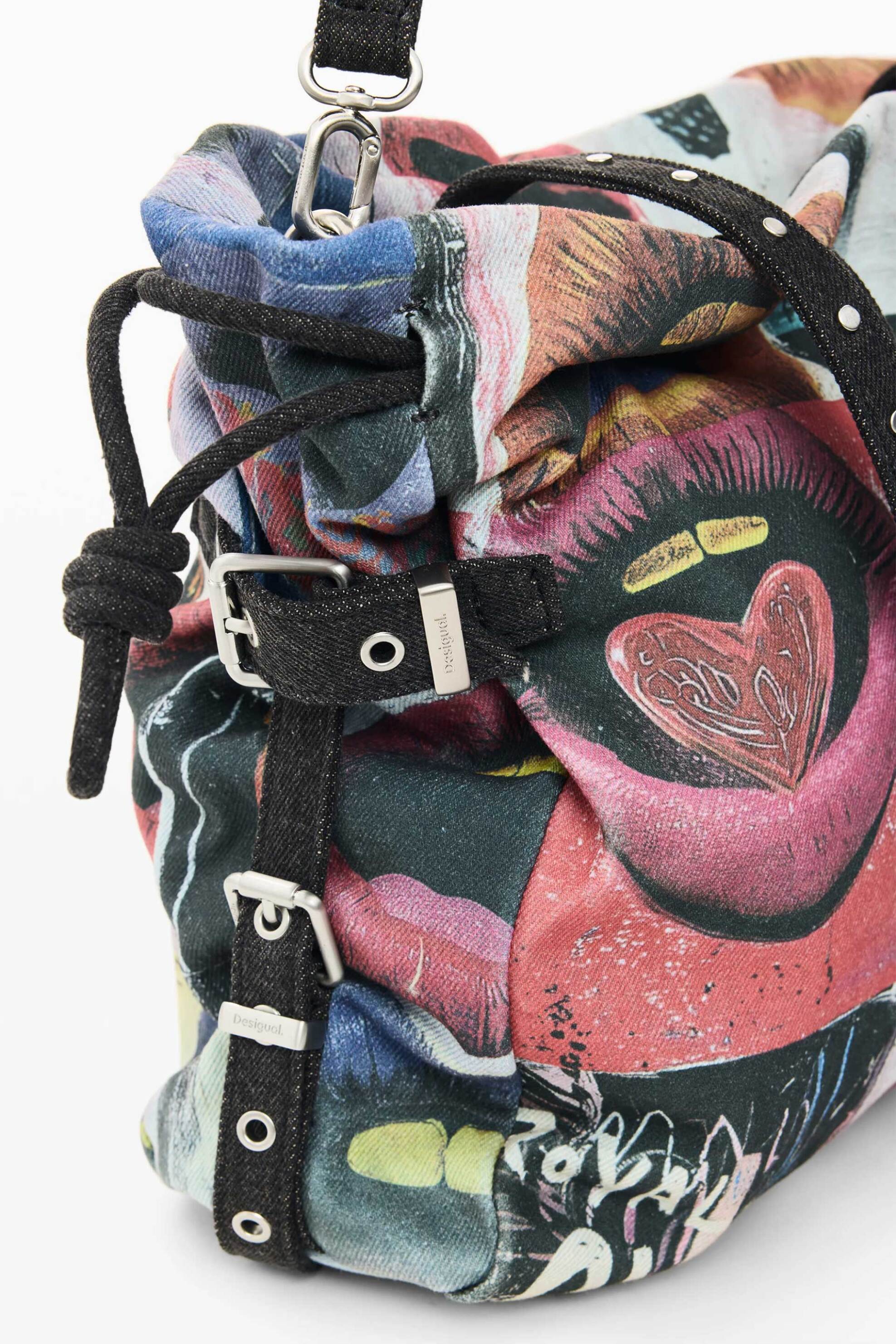 DESIGUAL Desigual γυναικεία τσάντα shopper "Graffiato" (Large) - 26WAXA36 Πολύχρωμο - 4