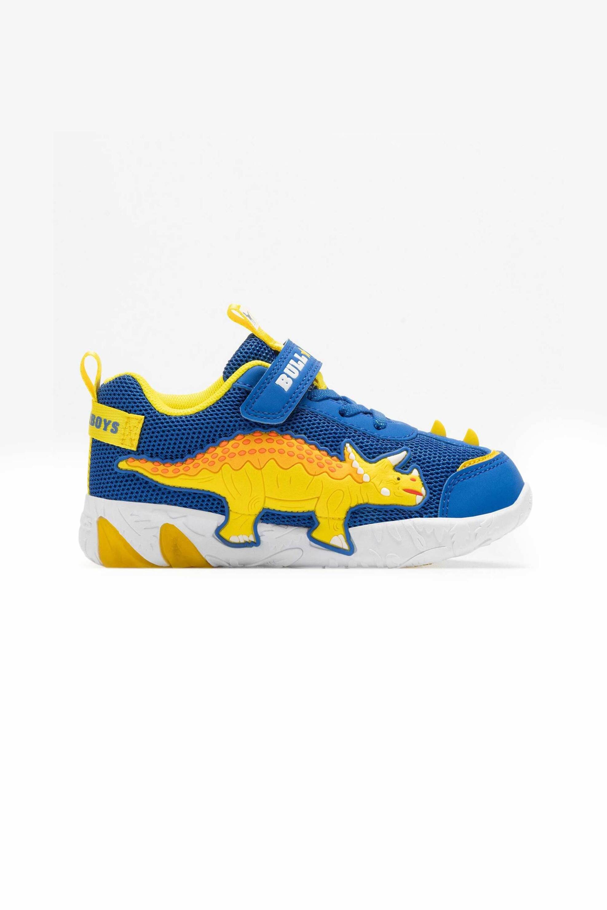 LELLI KELLY Lelli Kelly παιδικά sneakers με σχέδιο Triceratopo και φωτάκια "Bull Boys" - DNAL4510 Μπλε