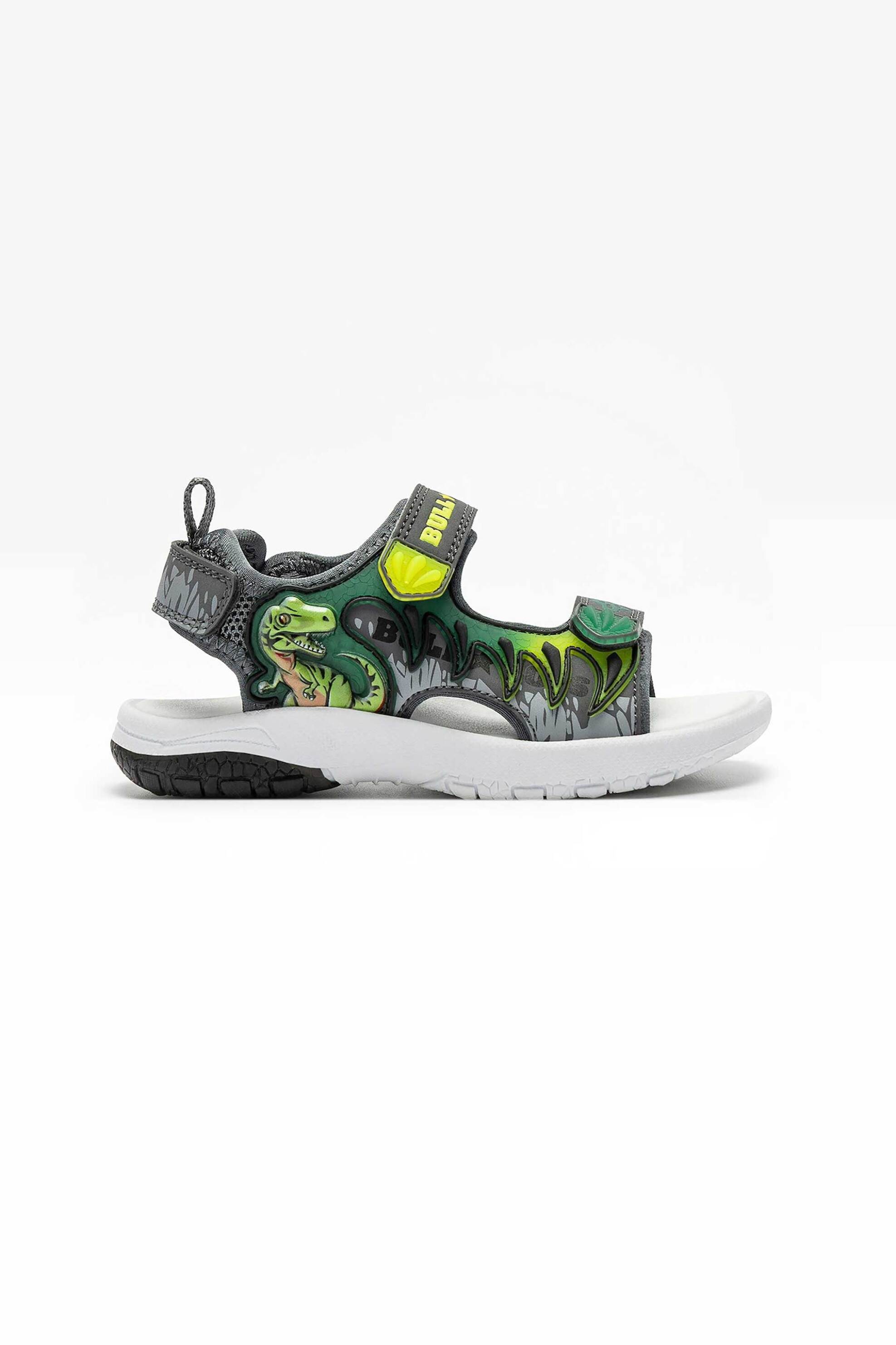 Bull Boys παιδικά πέδιλα "Velociraptor Roar" (25-32) - DNCR5199B00 Γκρι