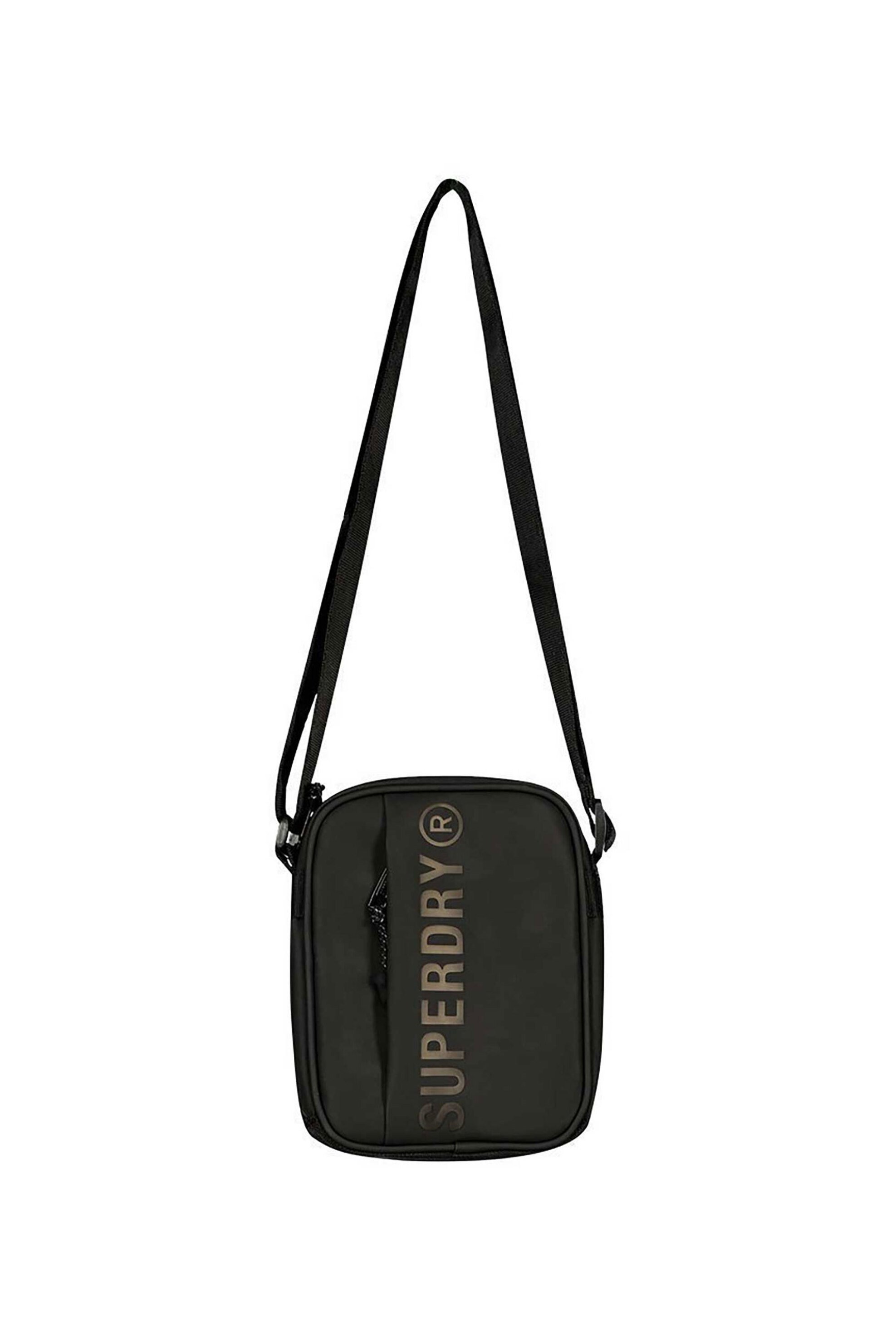 SUPERDRY & CO Superdry unisex τσαντάκι crossbody με λογότυπο - Y9110268A Μαύρο