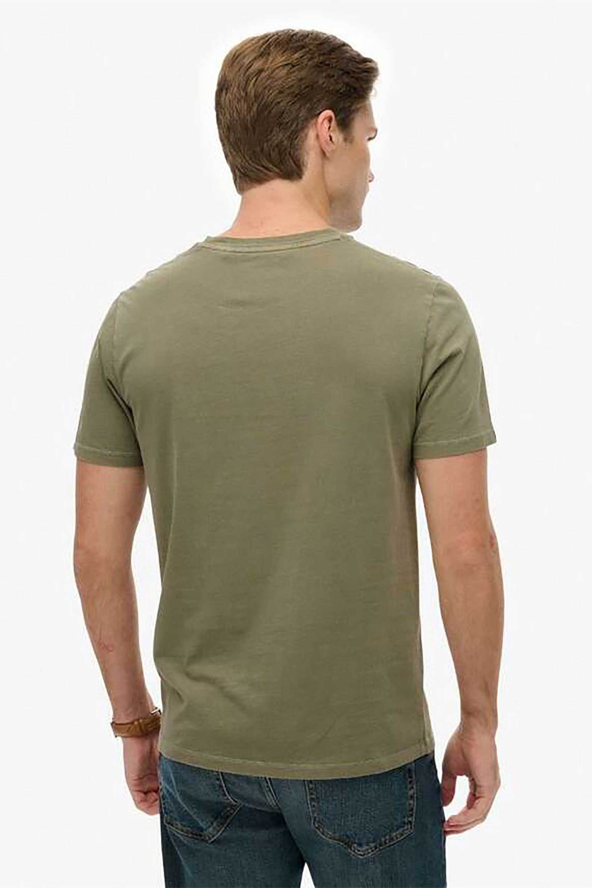 Superdry Ανδρικό T-Shirt Classic Essential - M1012226A Λαδί