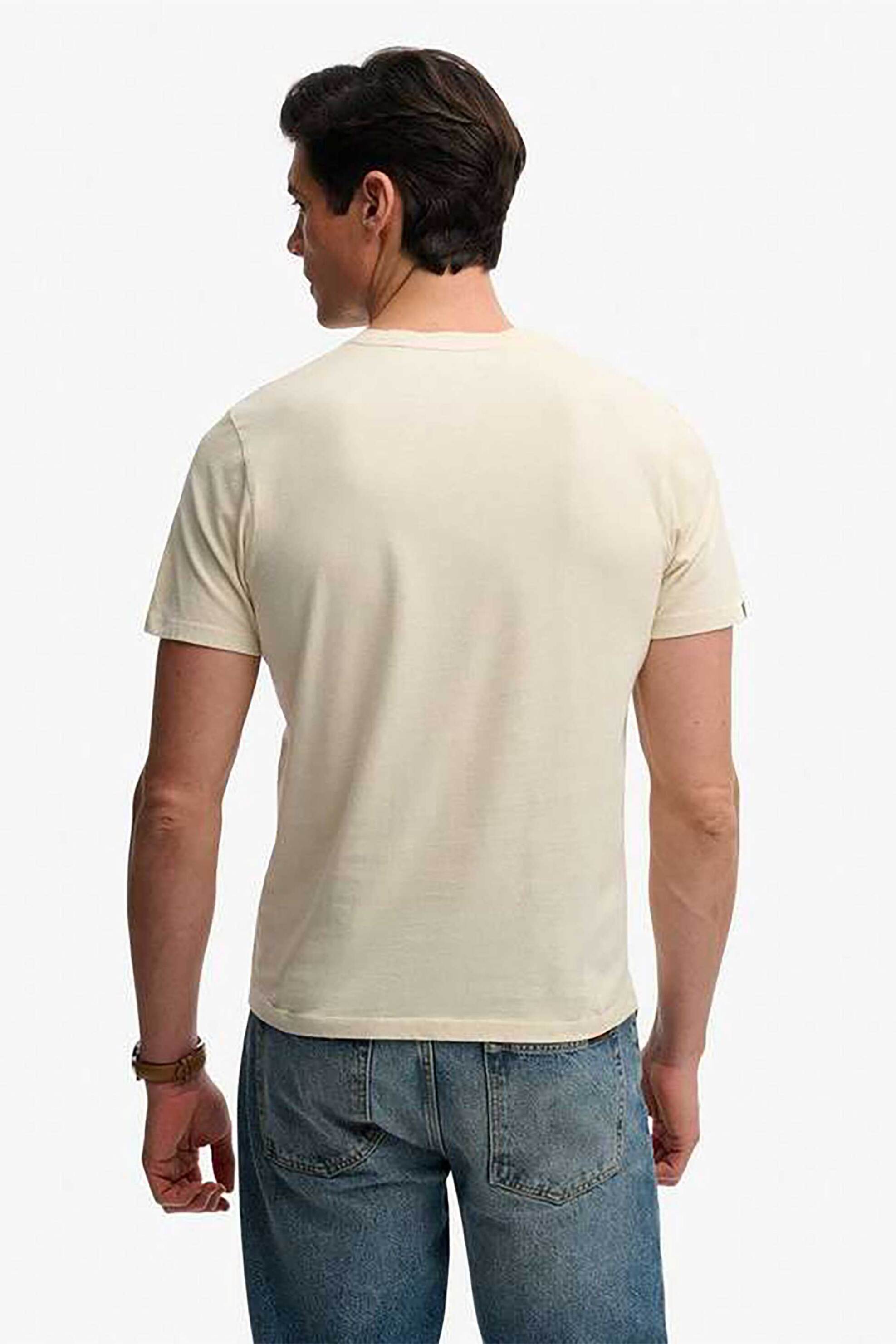 Superdry Ανδρικό T-Shirt Classic Essential - M1012226A Εκρού