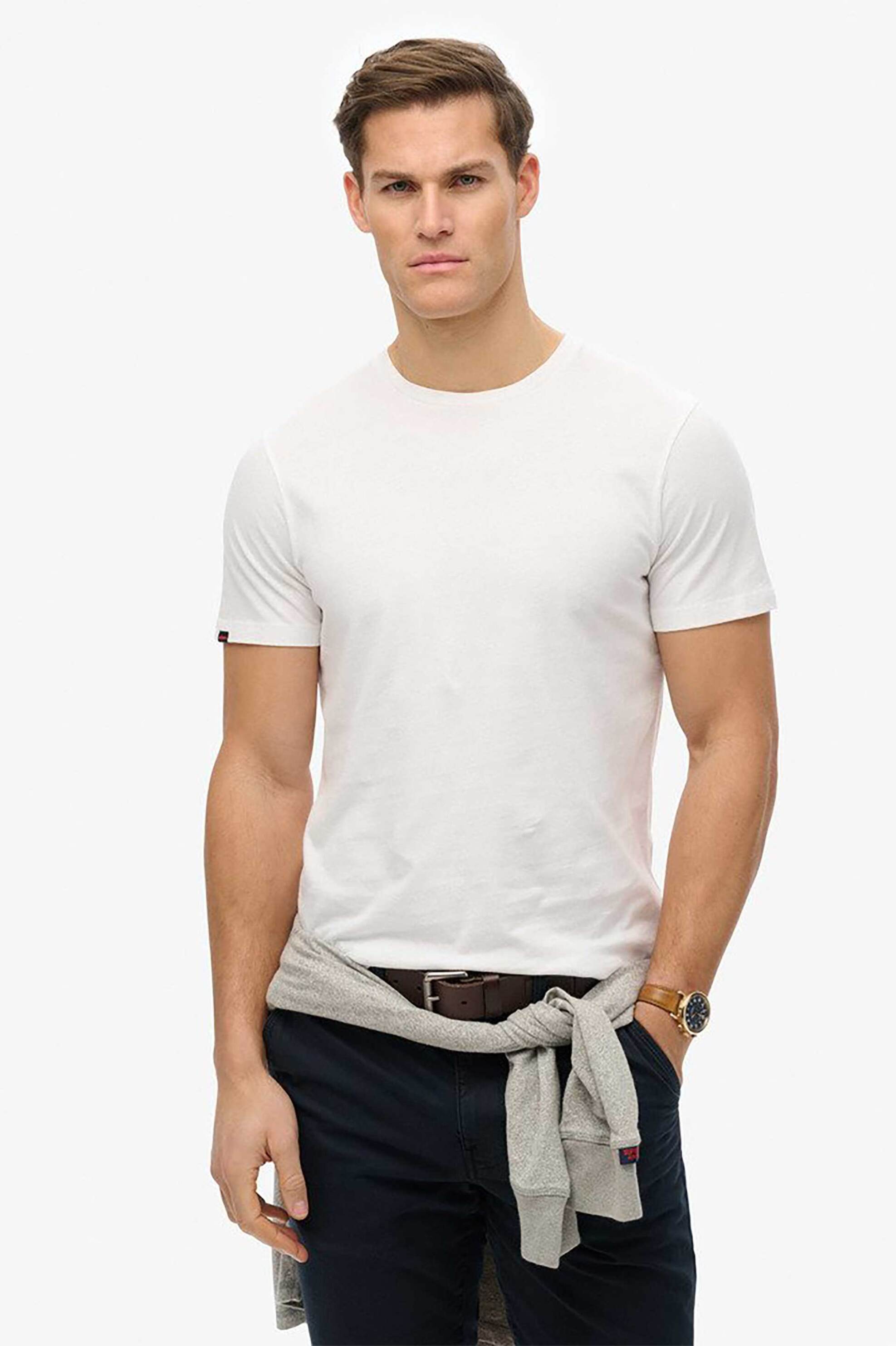Superdry ανδρικό T-shirt "Classic Essential" - M1012226A Λευκό