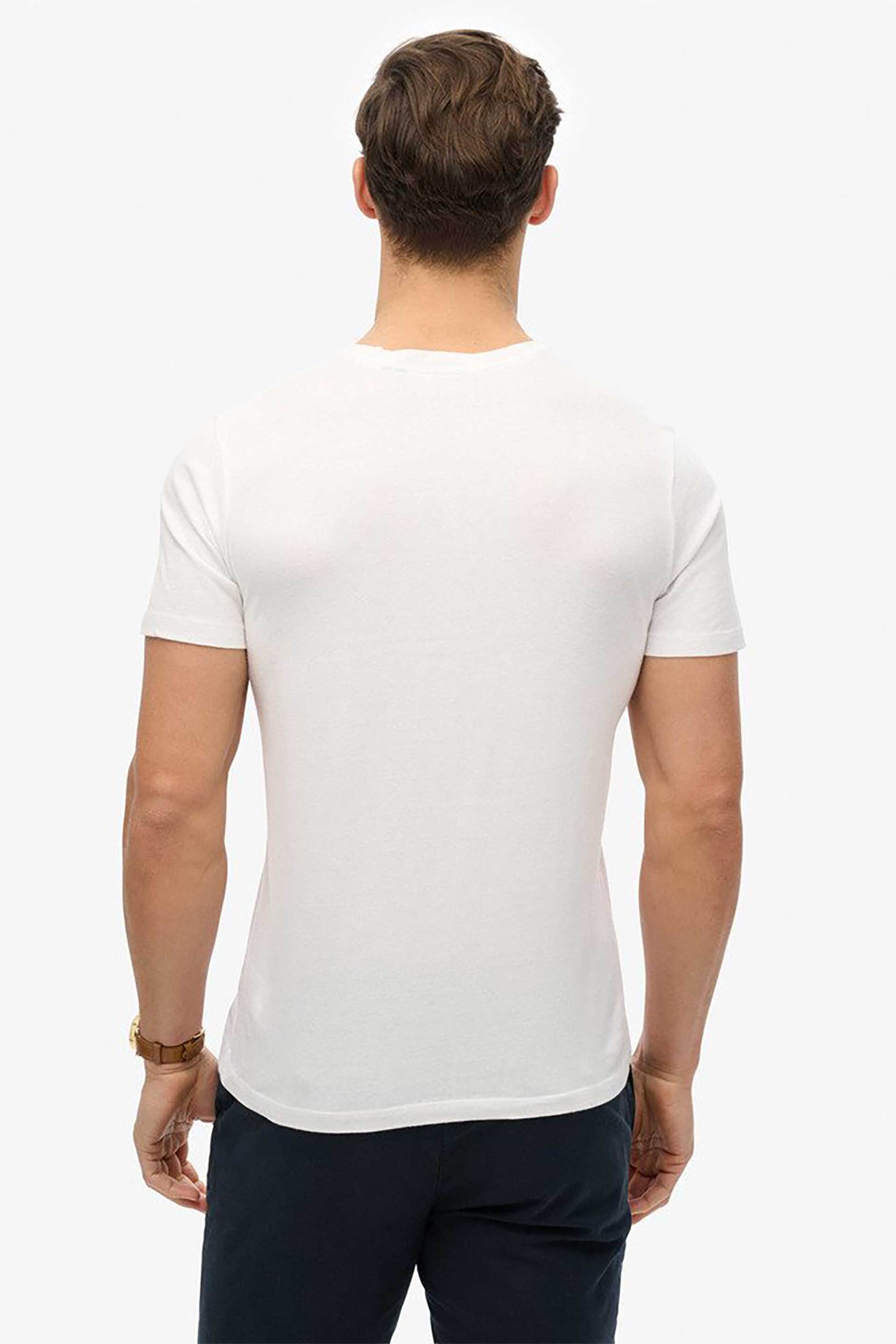 Superdry Ανδρικό T-Shirt Classic Essential - M1012226A Λευκό