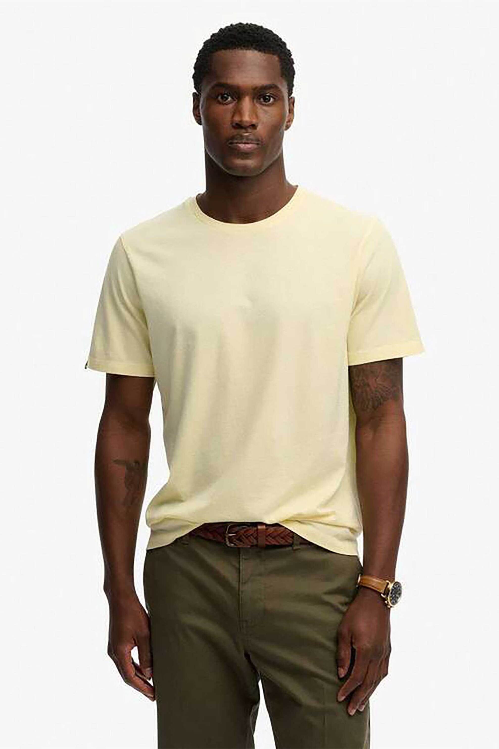 Superdry ανδρικό T-shirt "Classic Essential" - M1012226A Κίτρινο