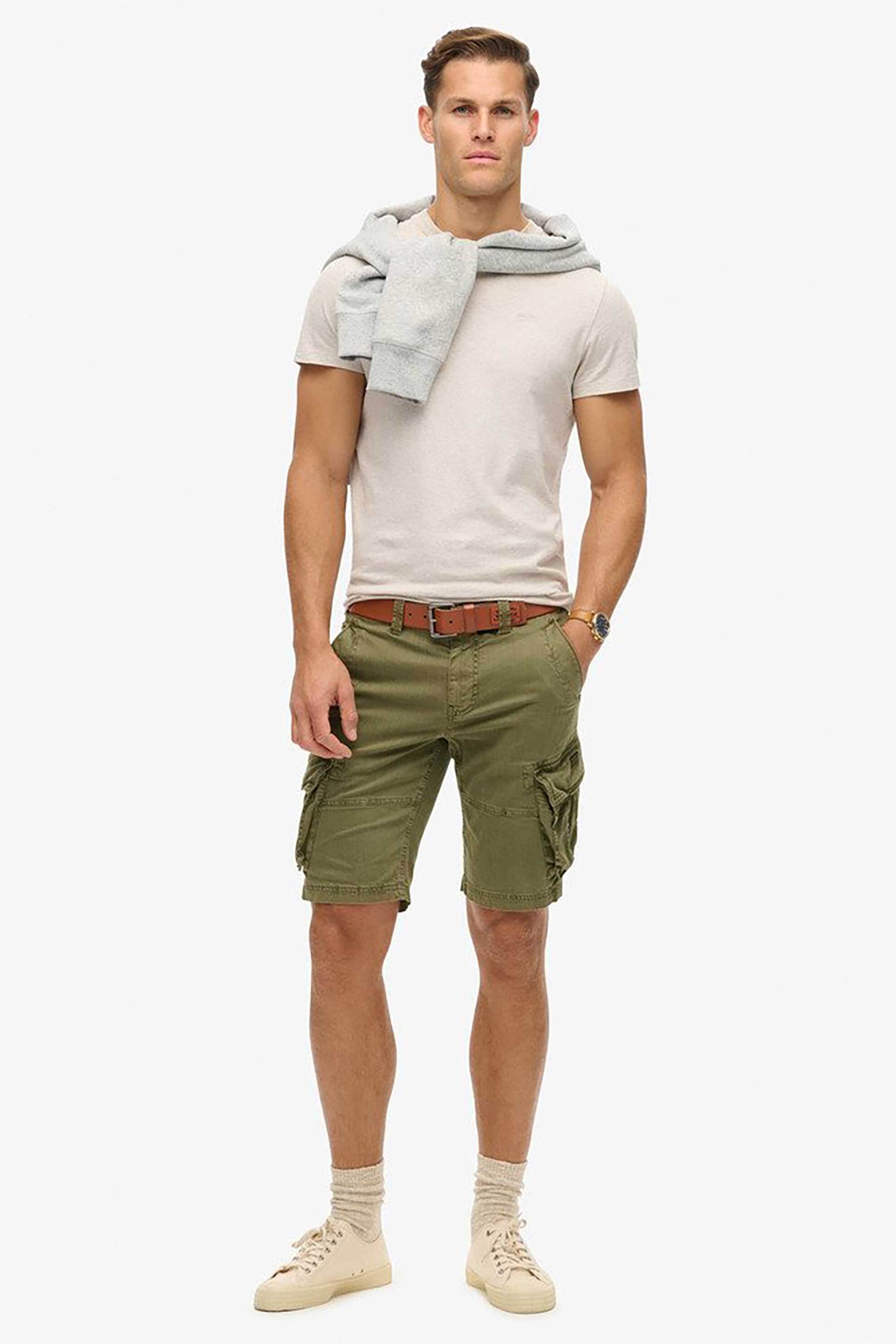 SUPERDRY Superdry ανδρική βερμούδα cargo "Core" - M7110433A Πράσινο