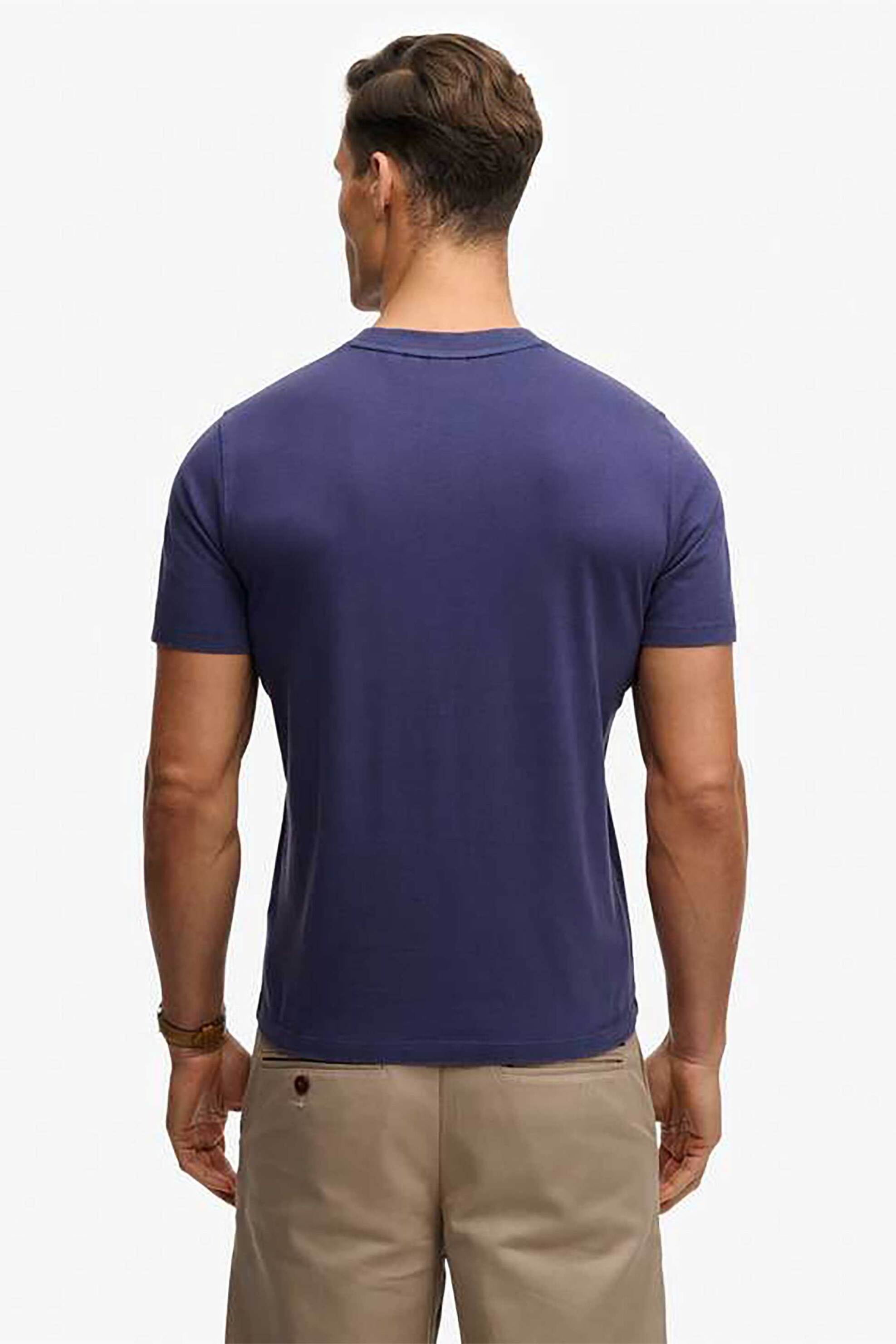 Superdry Ανδρικό T-Shirt με Λογότυπο Relaxed Fit 1954 Company - M1012392A Μπλε