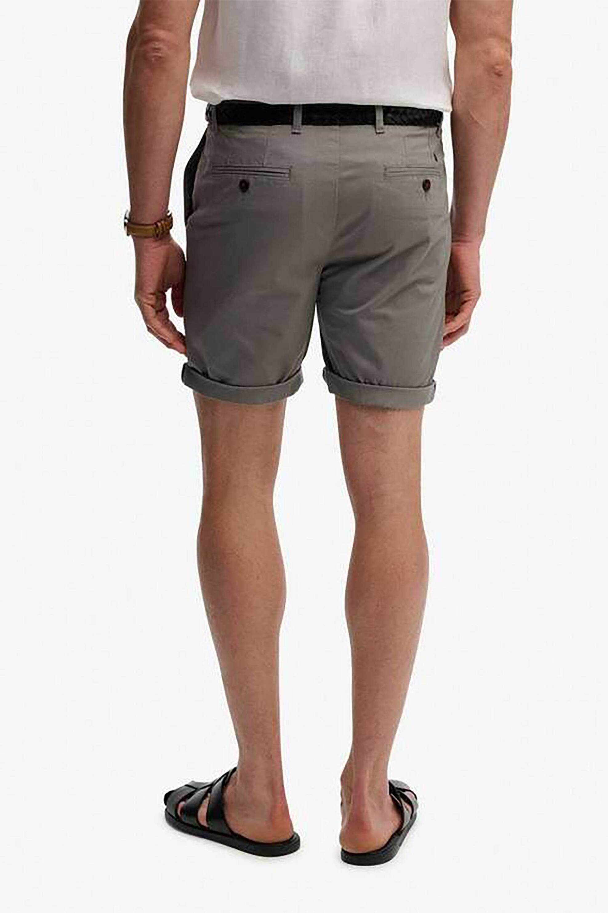 Superdry Ανδρική Βερμούδα Chino Slim Fit Premium - M7110486A Γκρι