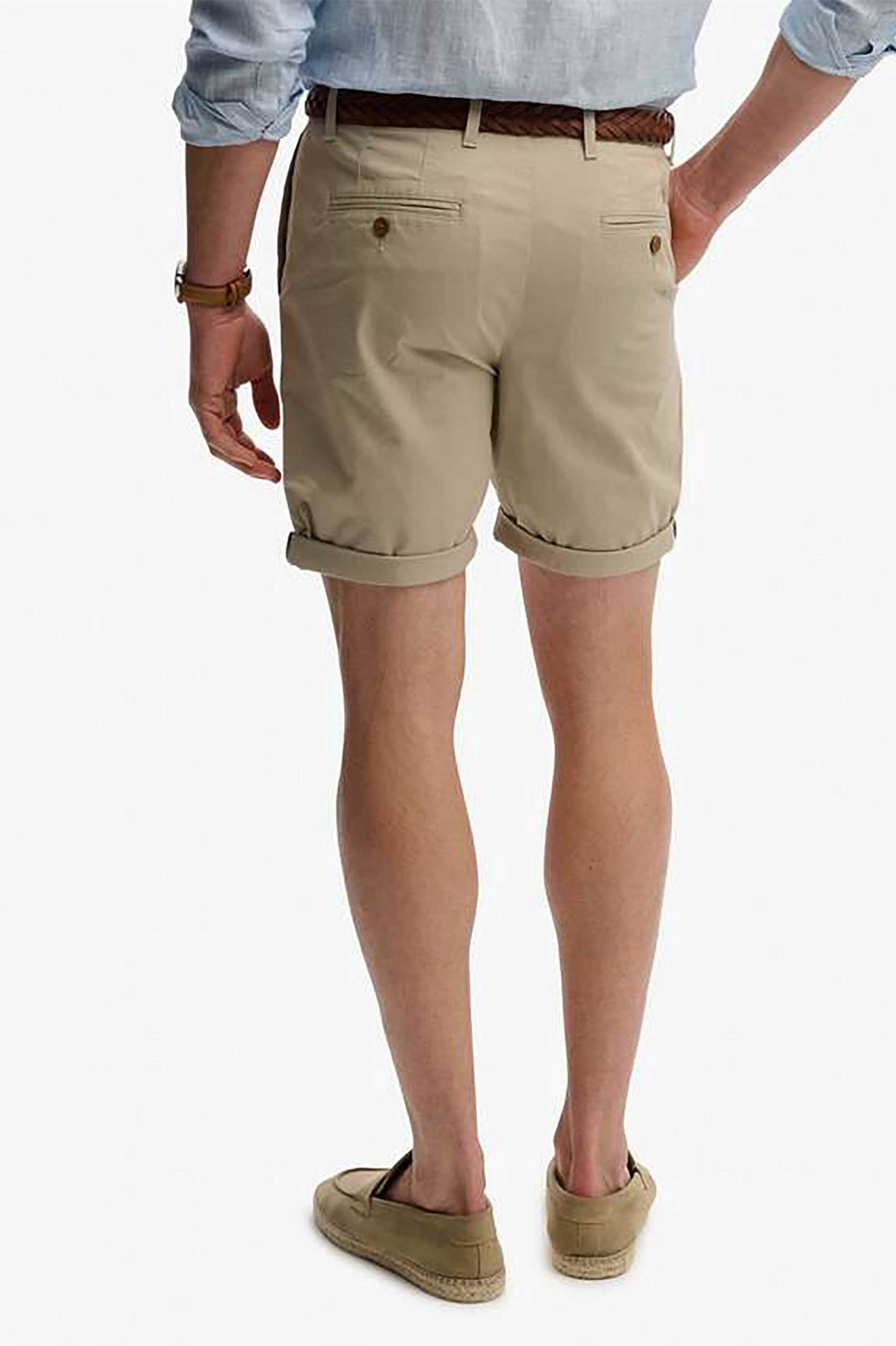 Superdry Ανδρική Βερμούδα Chino Slim Fit Premium - M7110486A Μπεζ