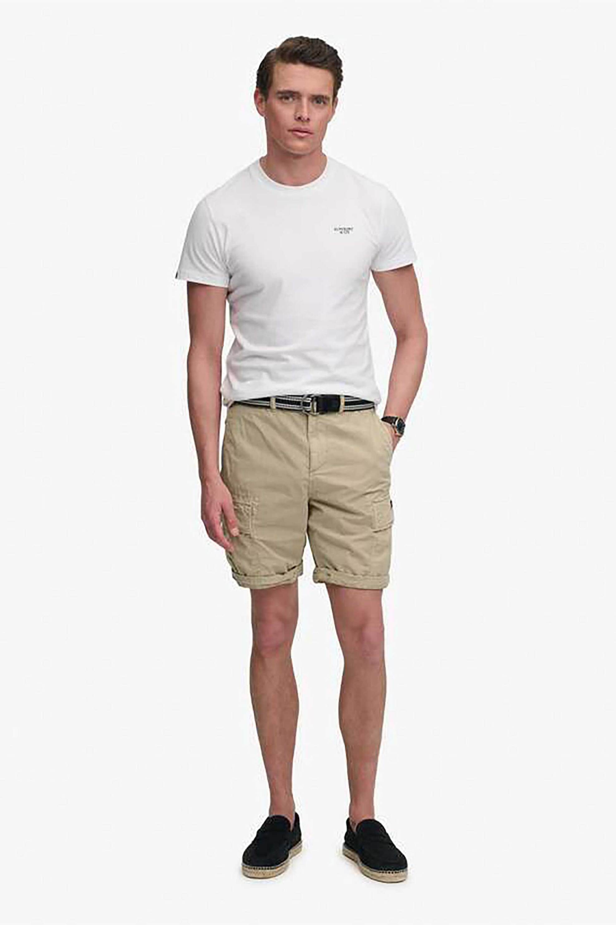 Superdry ανδρική βερμούδα cargo Straight Fit "Ripstop Light" - M7110485A Μπεζ