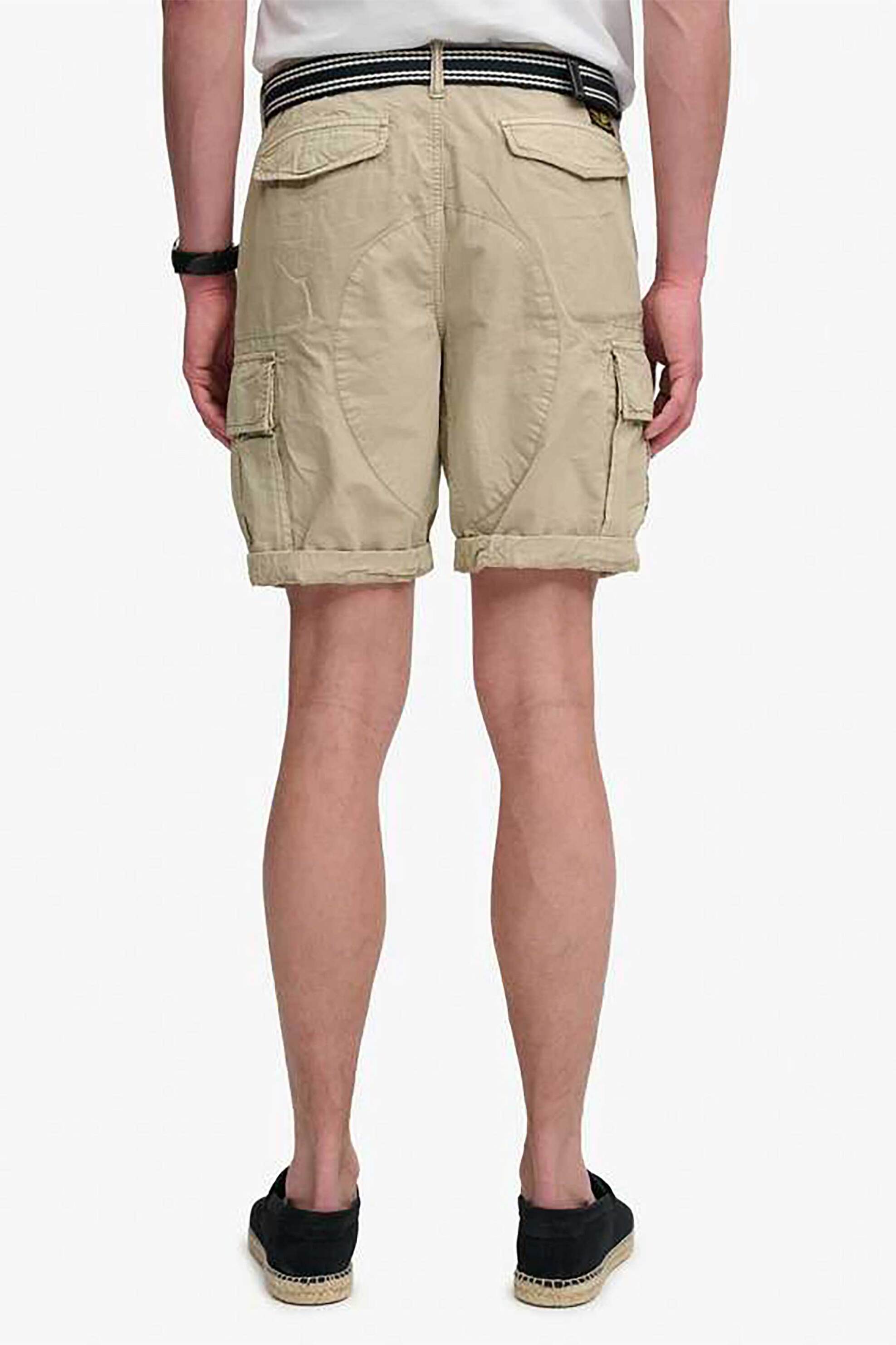 Superdry Ανδρική Βερμούδα Cargo Straight Fit Ripstop Light - M7110485A Μπεζ