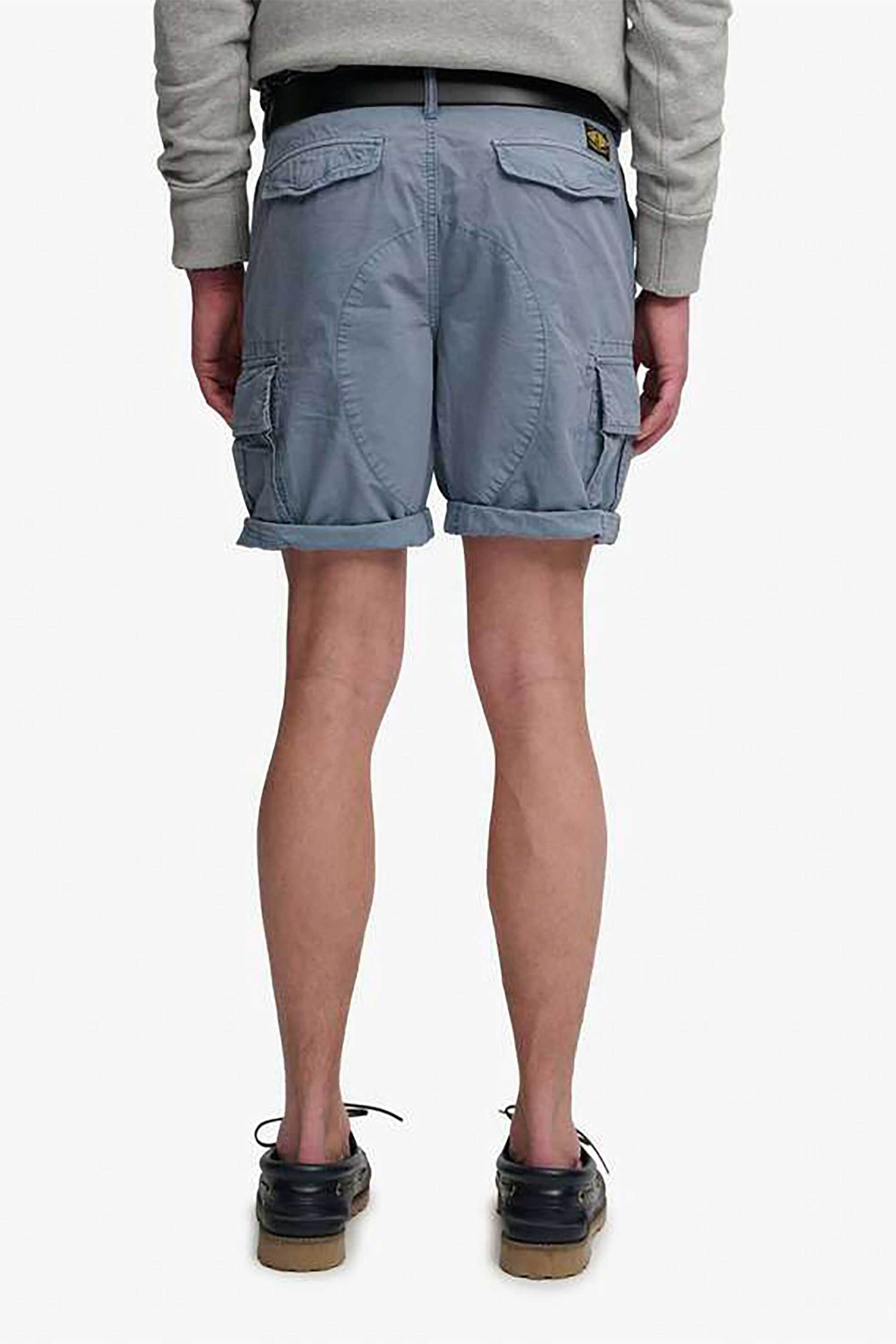 Superdry Ανδρική Βερμούδα Cargo Straight Fit Ripstop Light - M7110485A Μπλε Ανοιχτό