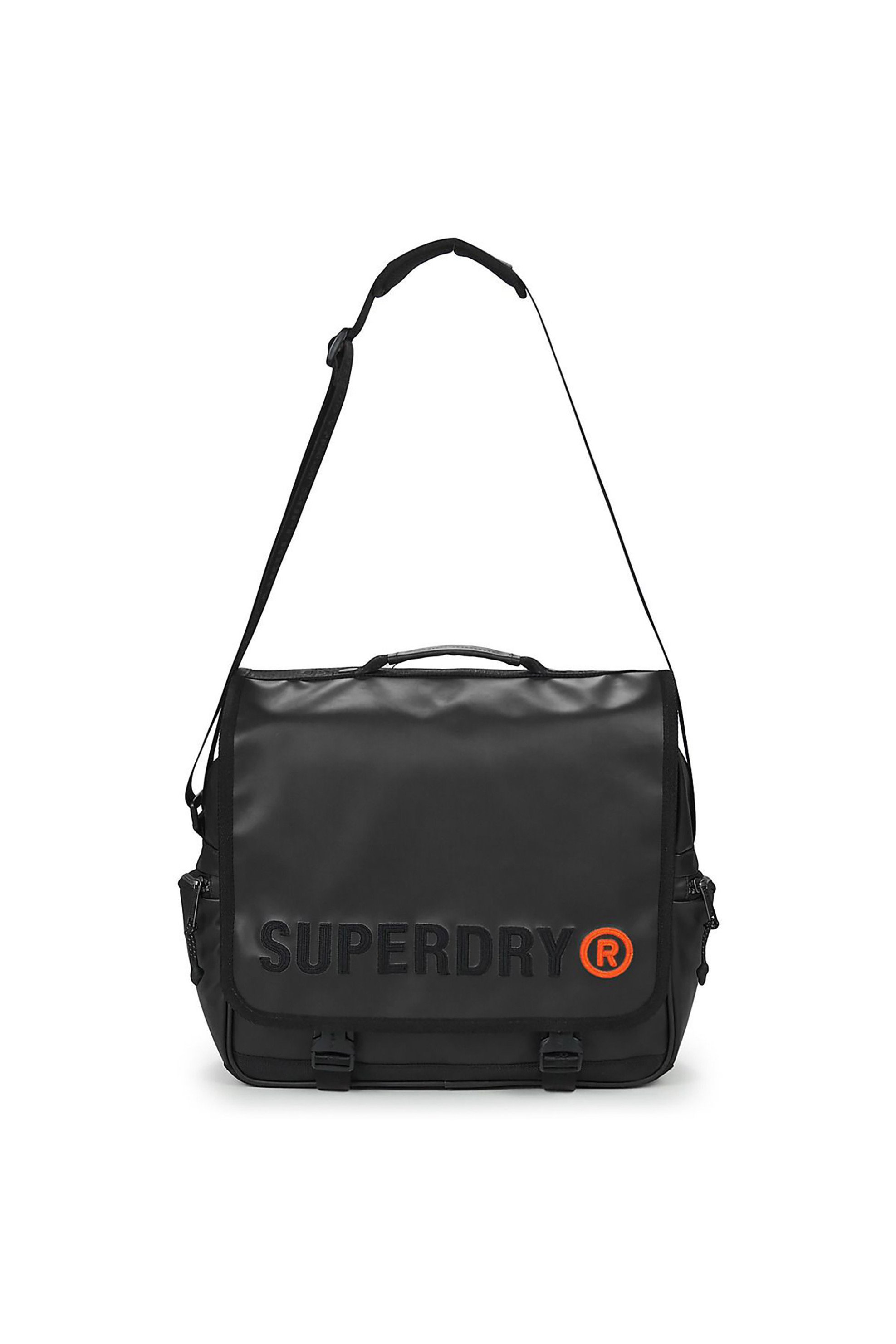 SUPERDRY Superdry unisex τσάντα χειρός/crossbody με λογότυπο "Tarp Record" - W9110416A Μαύρο