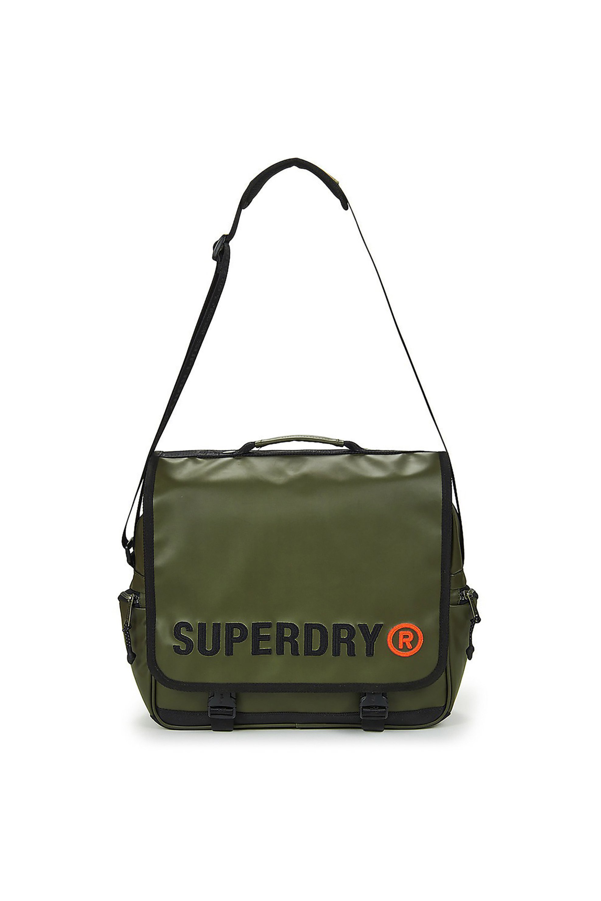 SUPERDRY Superdry unisex τσάντα χειρός/crossbody με λογότυπο "Tarp Record" - W9110416A Λαδί