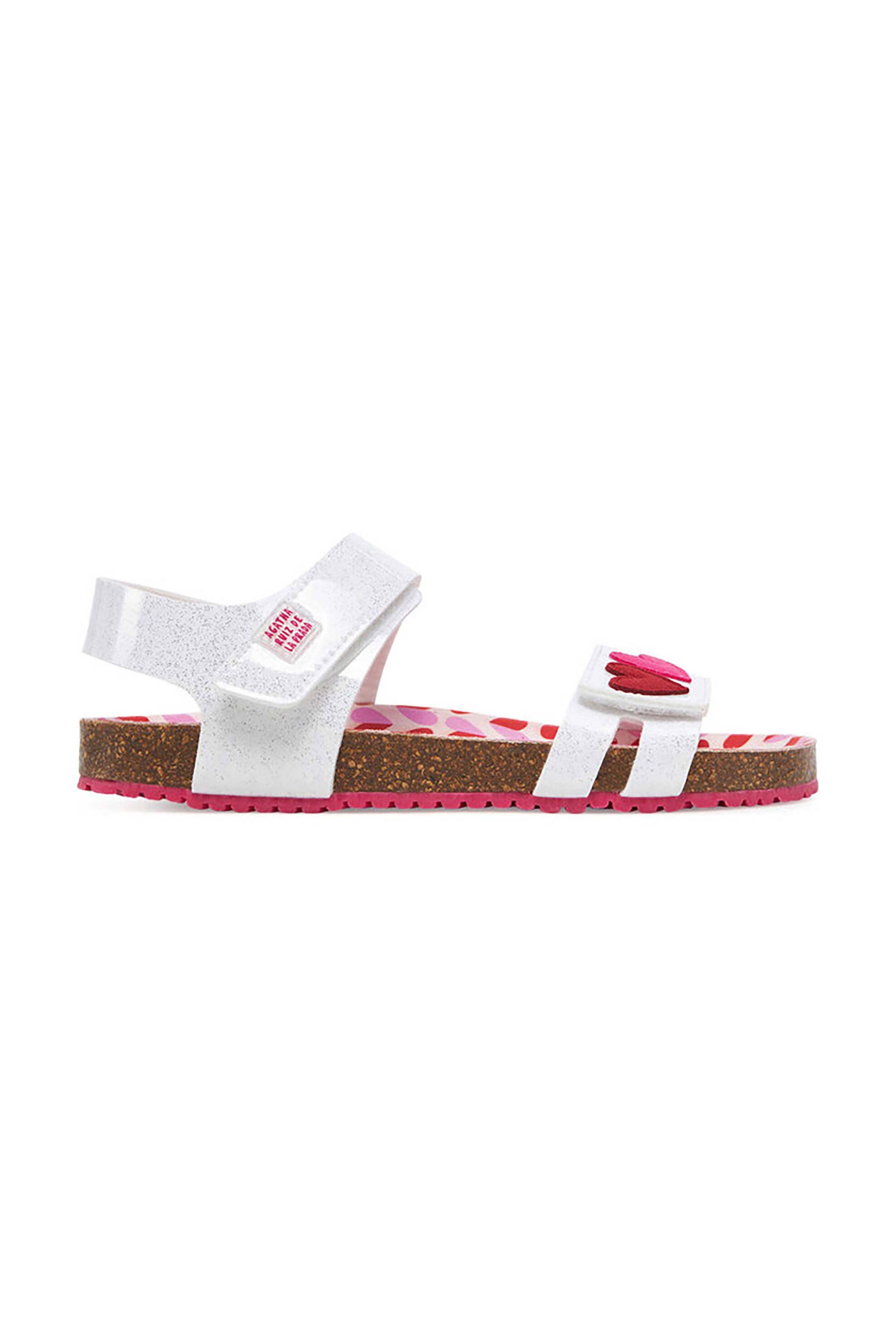 AGATHA RUIZ DE LA PRADA Agatha Ruiz De La Prada παιδικά σανδάλια με hearts print (25-27) - 252940-1 Φούξια