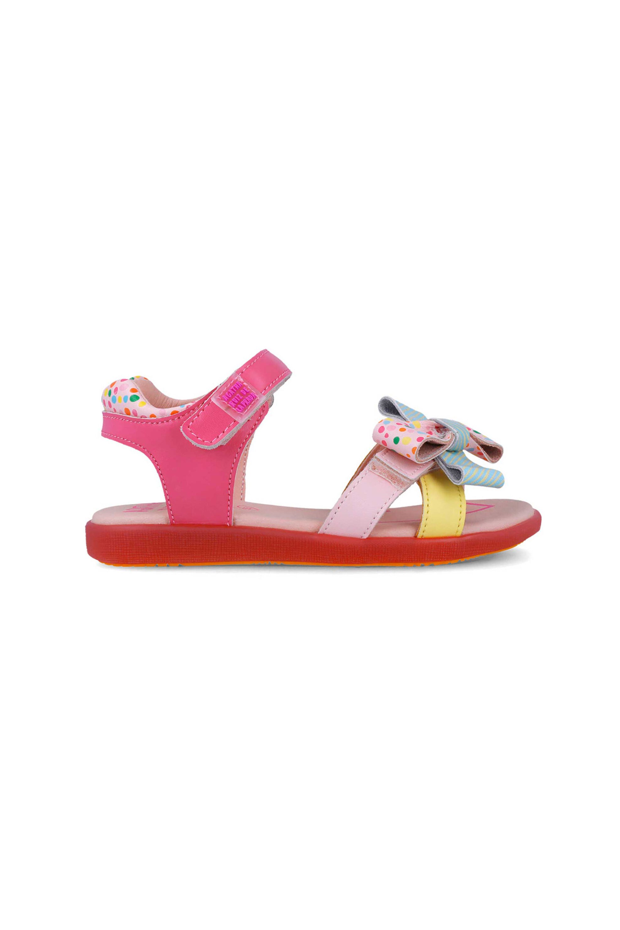AGATHA RUIZ DE LA PRADA Agatha Ruiz De La Prada παιδικά δερμάτινα πέδιλα (28-34) - 252962-1 Φούξια