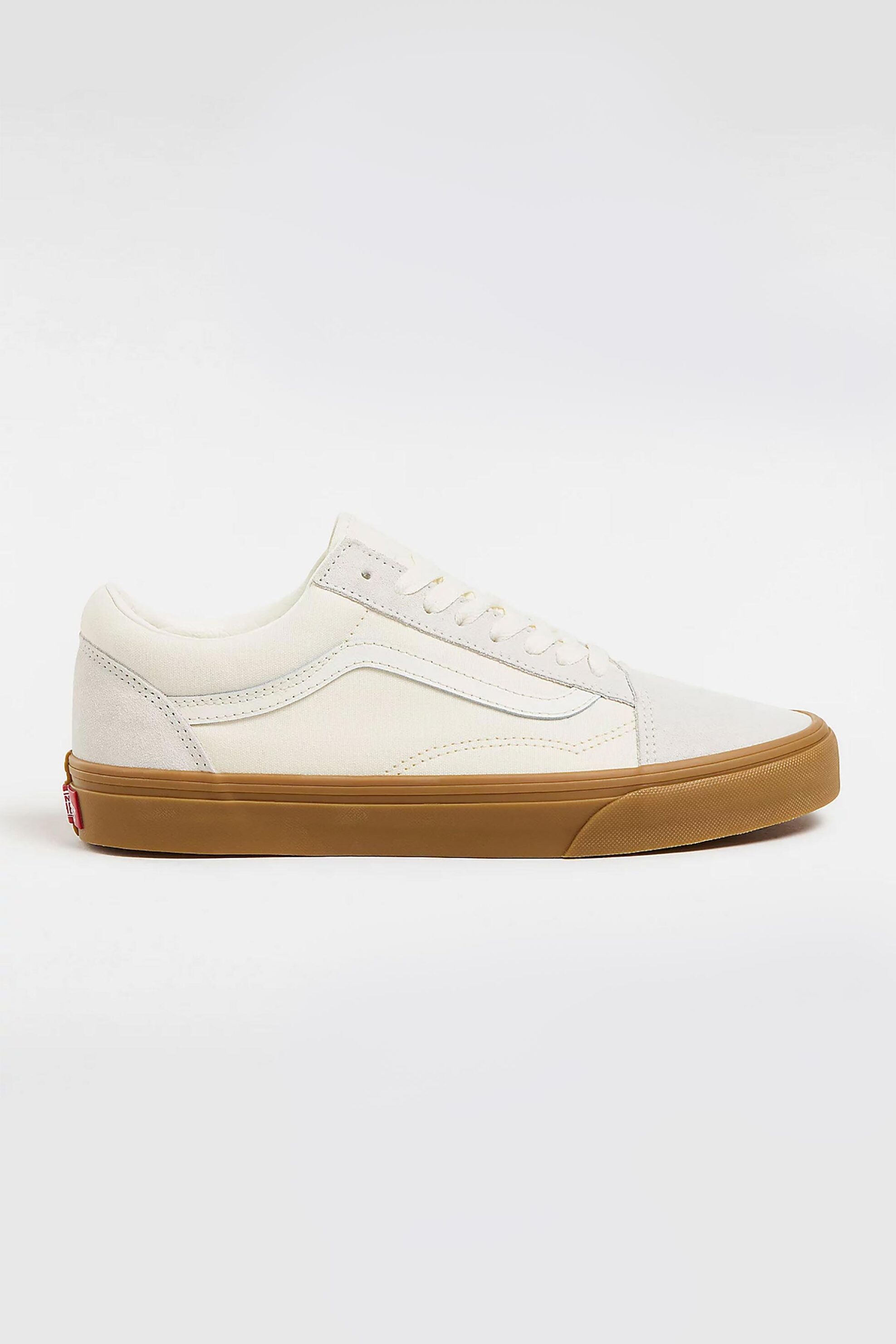 Vans unisex sneakers μονόχρωμα με trademark tone-on-tone ρίγα στο πλάι "Old Skool" - VN000CR5OVM1 Λευκό