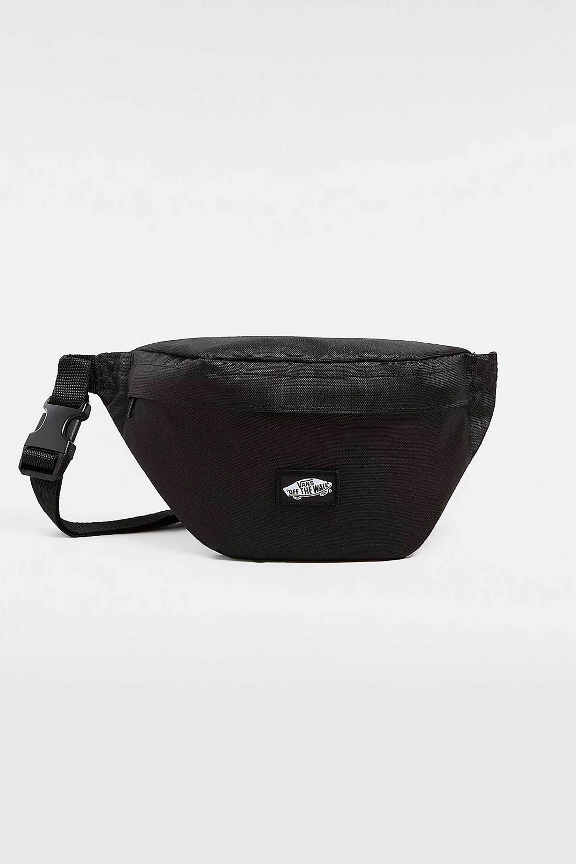 VANS Vans ανδρικό τσαντάκι μέσης μονόχρωμο με logo patch "Traveler" - VN000HE6BLK1 Μαύρο